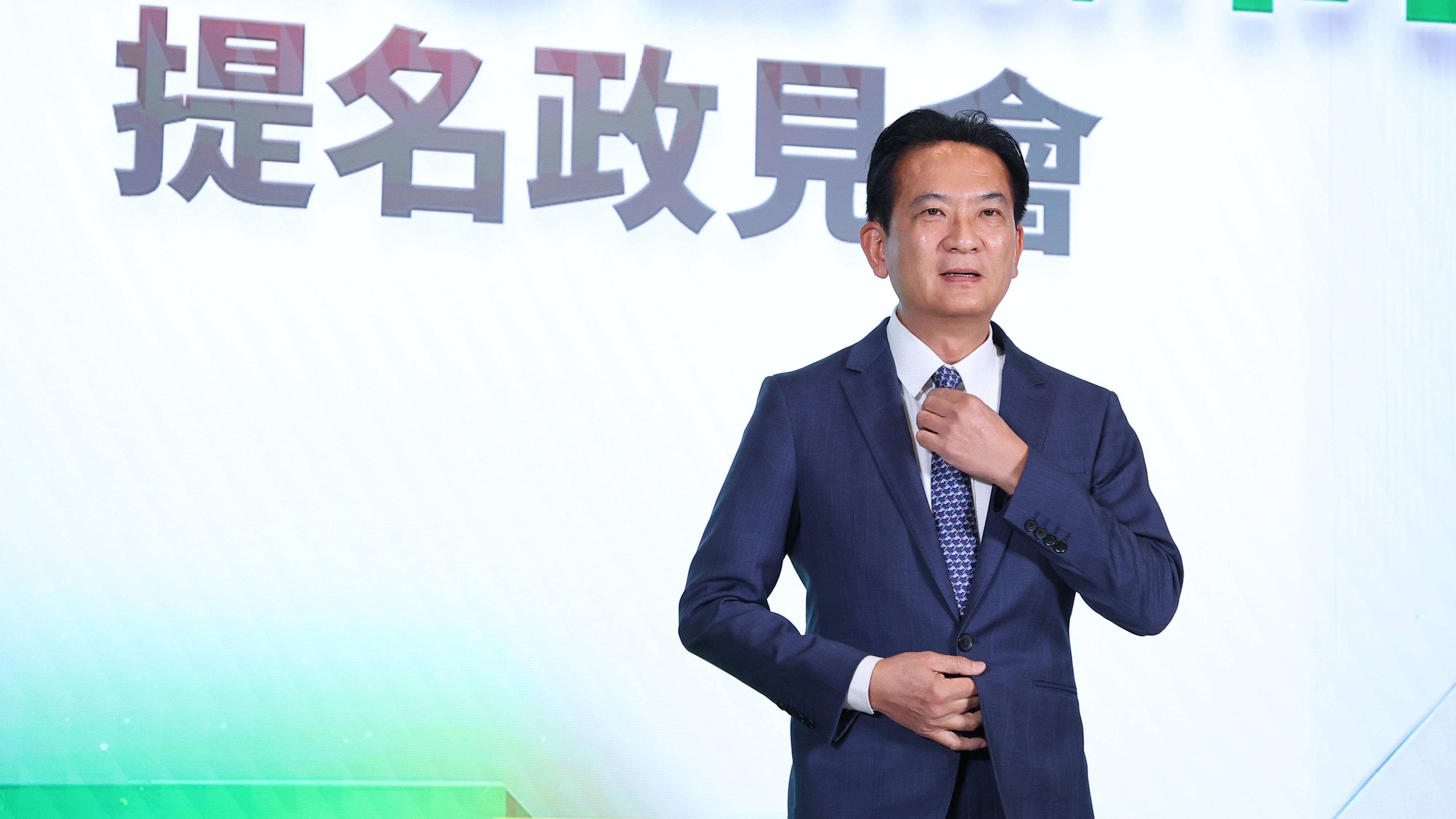 20251227-民進黨台南市長初選參選人林俊憲27日出席2026民進黨台南市長提名政見會。（顏麟宇攝）