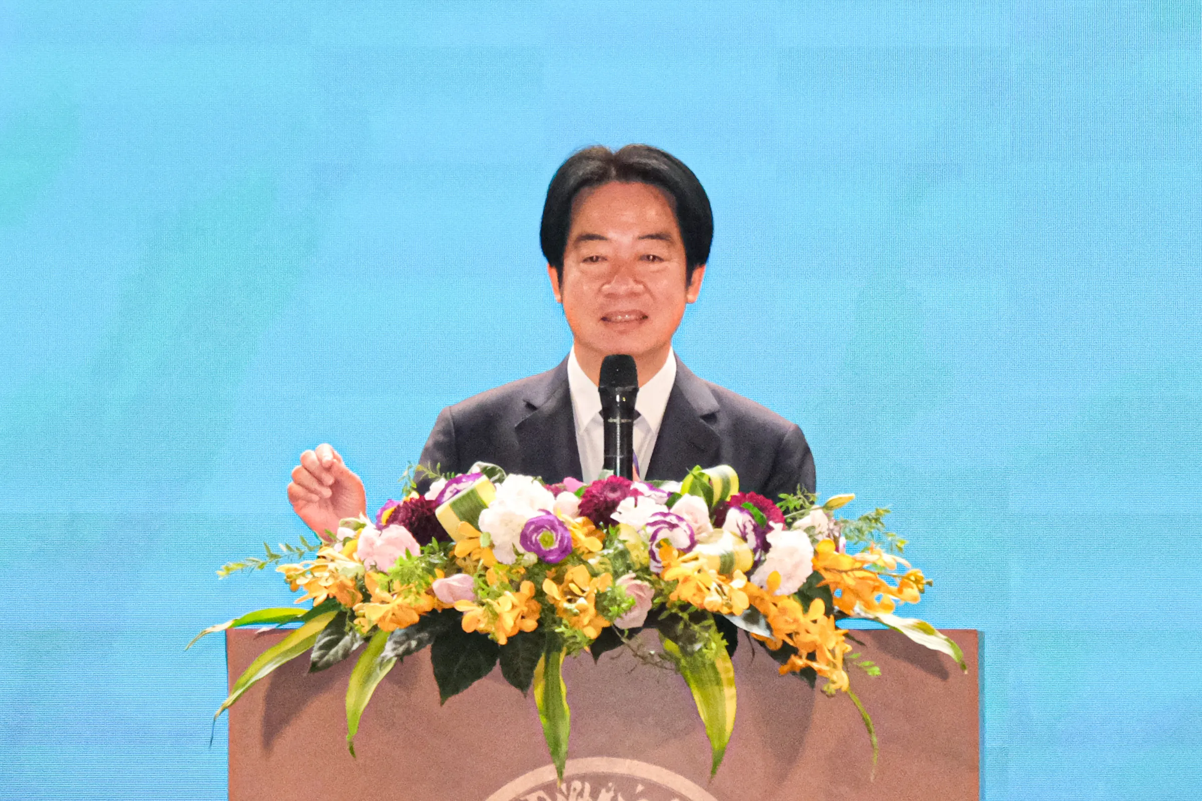 20251228-2025 客家貢獻獎曁客家事務專業章表揚典禮28日於臺北圓山大飯店舉行，圖為總統賴清德。（劉偉宏攝）