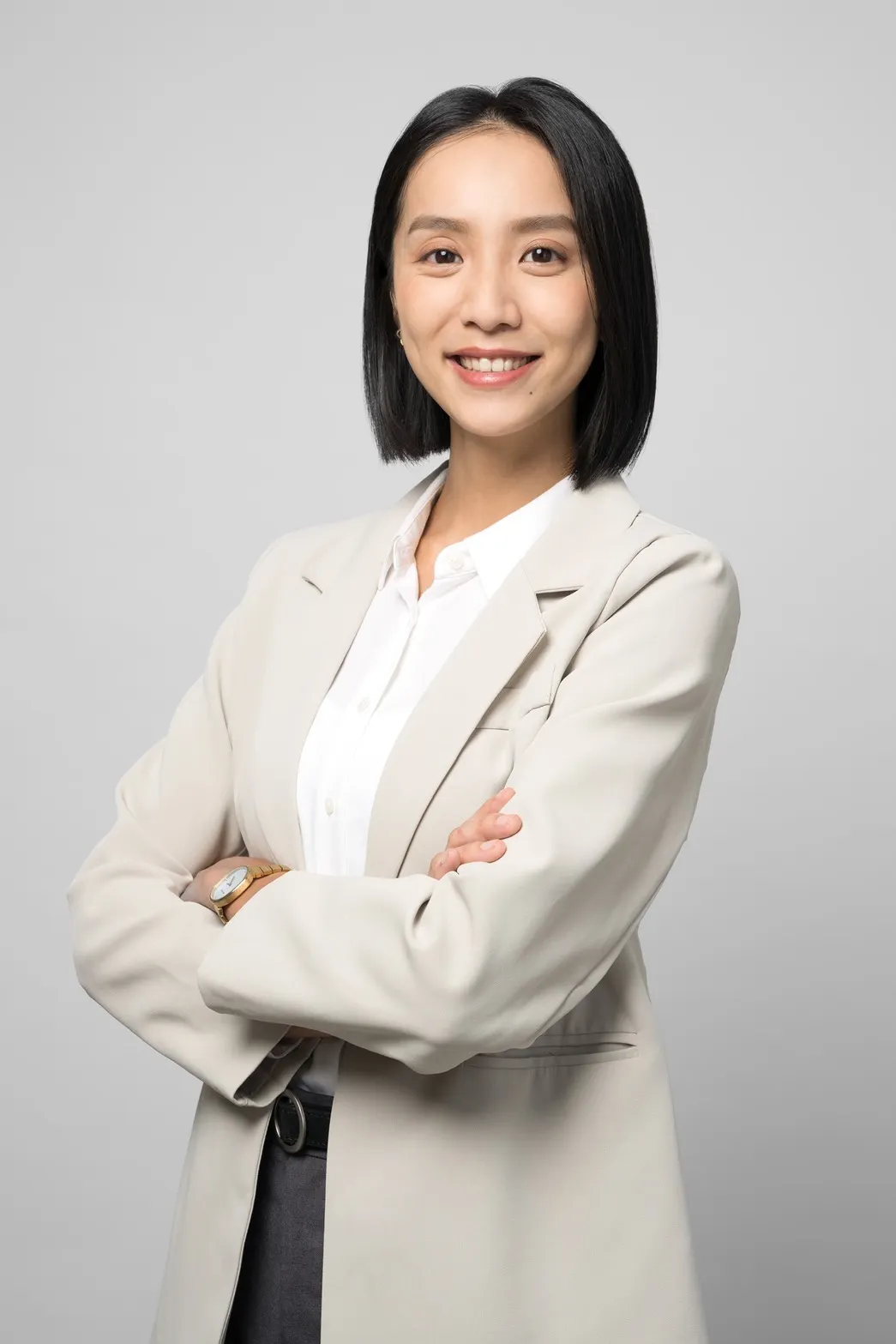 綠色和平氣候與能源專案主任張皪心接受《風傳媒》專訪，解析《供應鏈改革：追蹤AI巨頭的減碳之路》報告。（綠色和平提供）