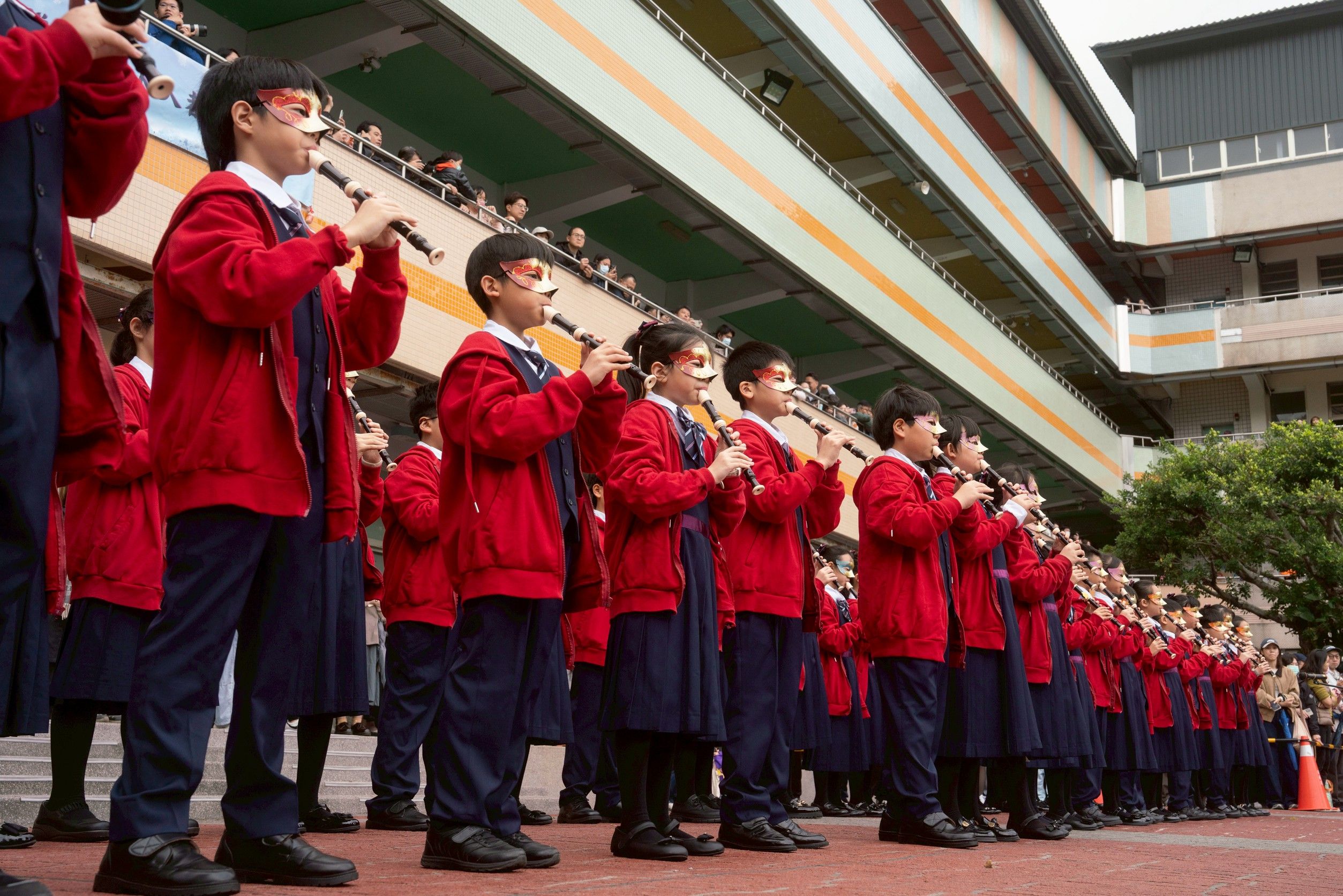 板橋莒光國小直笛團。（圖／民眾提供）