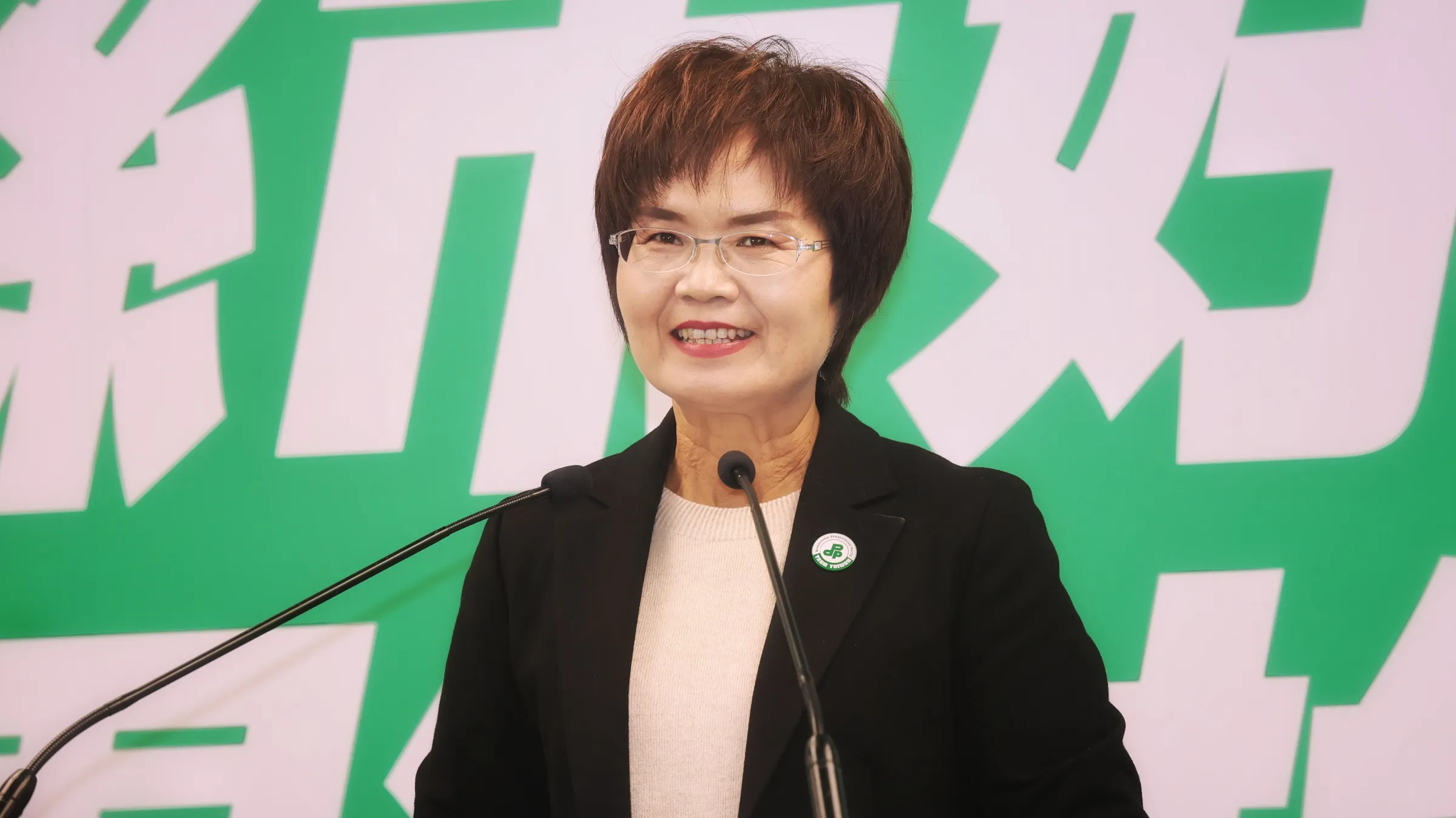 20251231-民進黨31日舉行縣市長提名記者會，圖為彰化縣長提名人陳素月。（柯承惠攝）