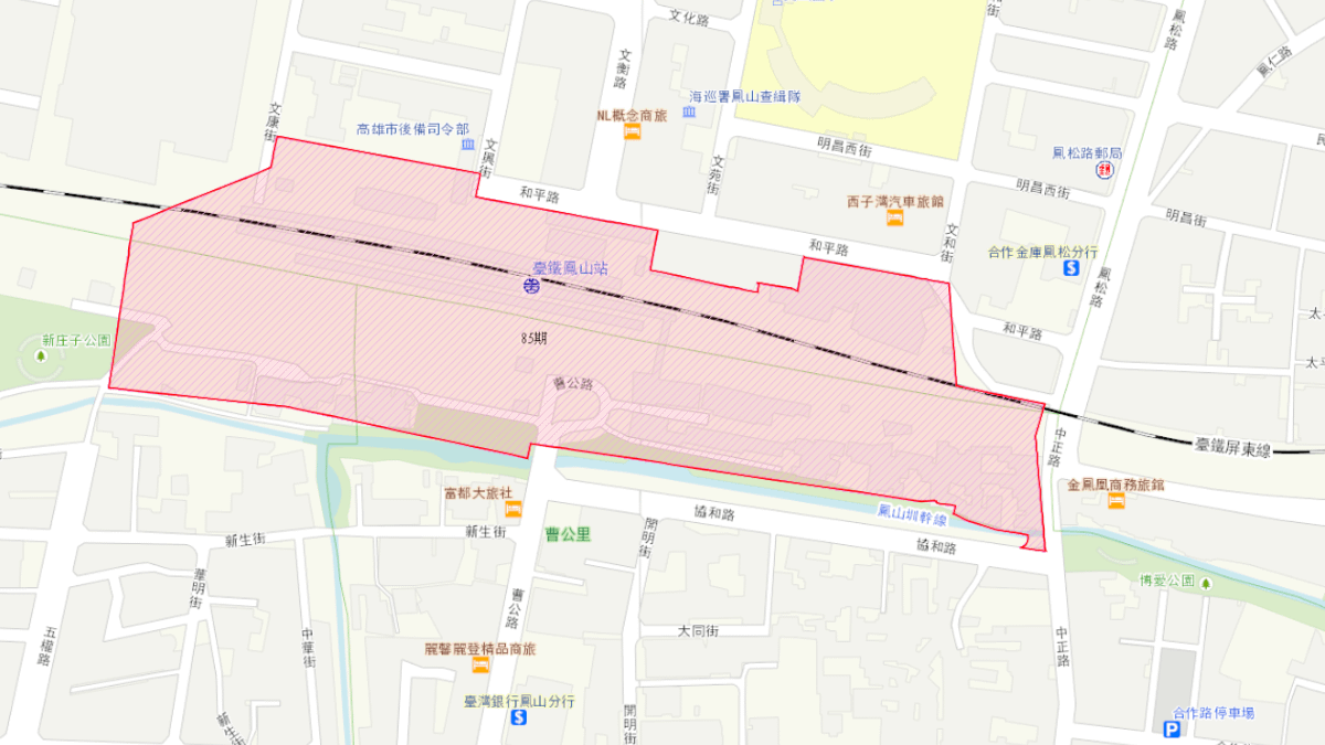 高雄市第85期市地重劃區。（圖/高雄市政府）