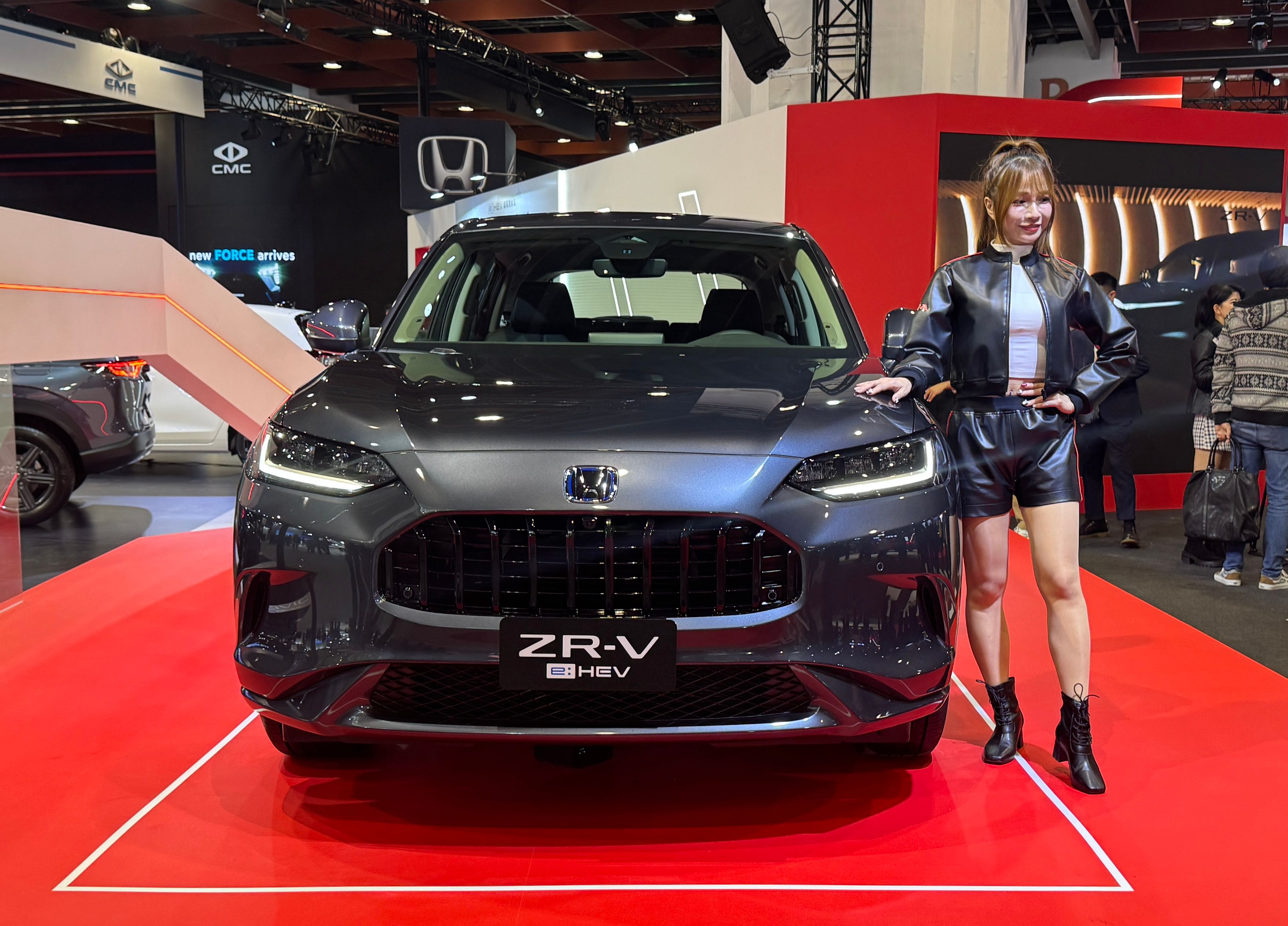 20250102-日本進口的ZR-V e:HEV也確定將於今年正式上市。（劉芯衣攝）