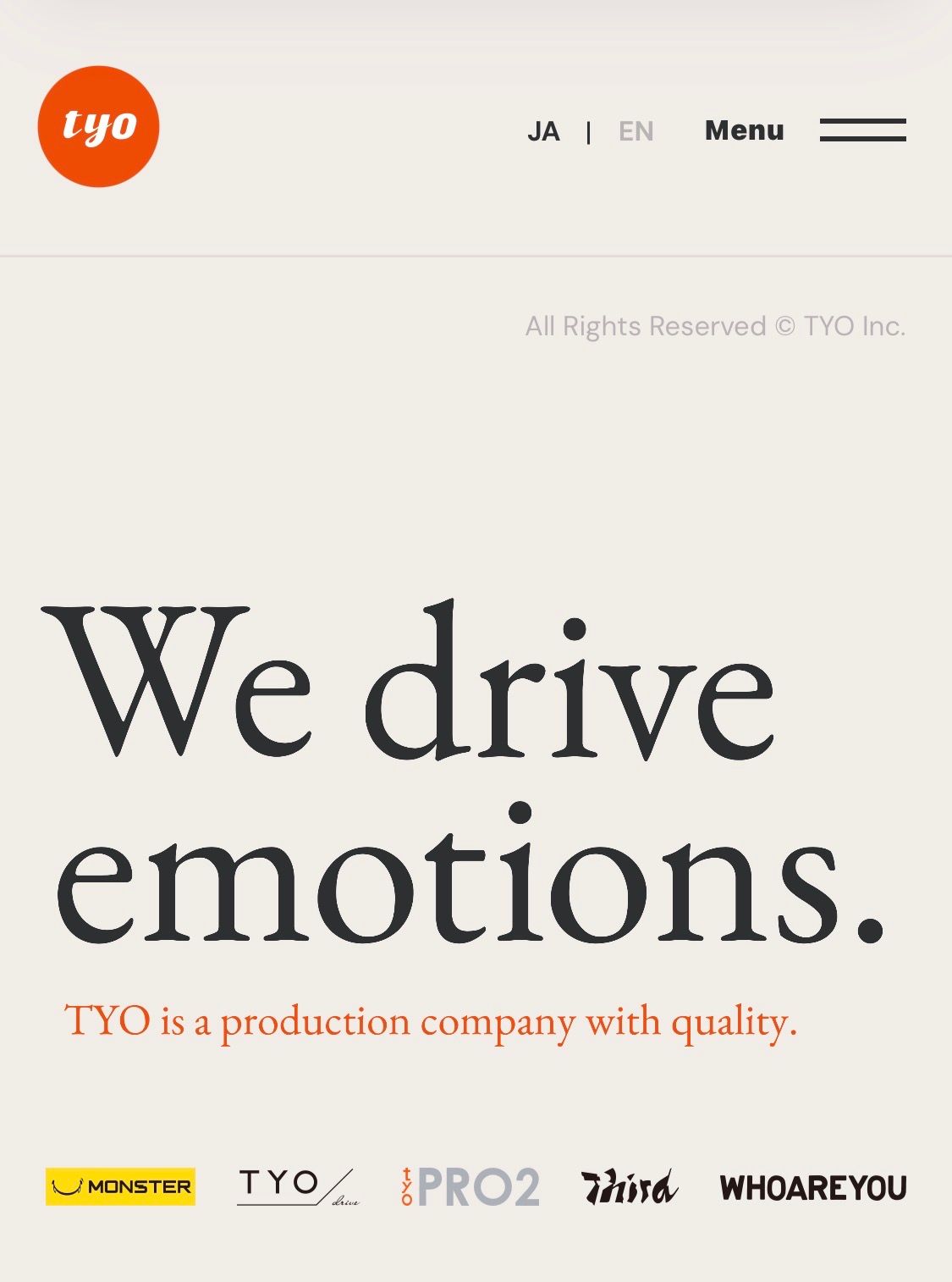 映像制作会社TYOは2025年、ACC受賞や大阪・関西万博関連プロジェクトなどを通じて、ブランド価値を伝える映像表現の領域で存在感を高めた。（写真/映像制作会社TYO）