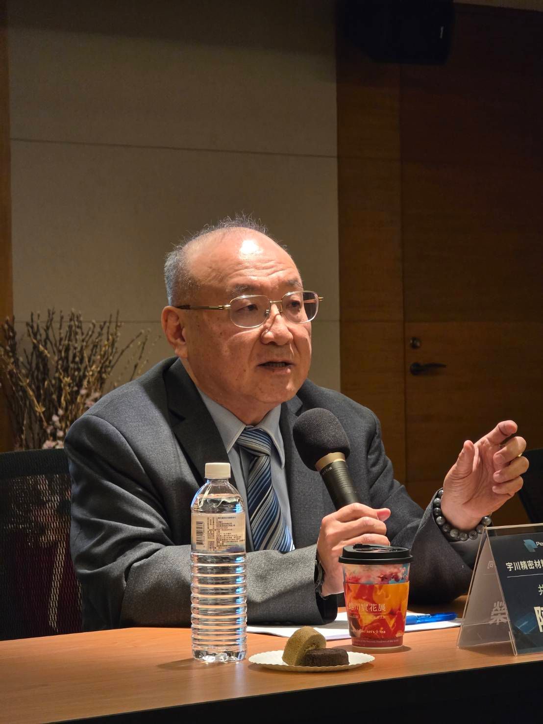 20260107-宇川精材共同執行長陳建榮。（魏鑫陽攝）