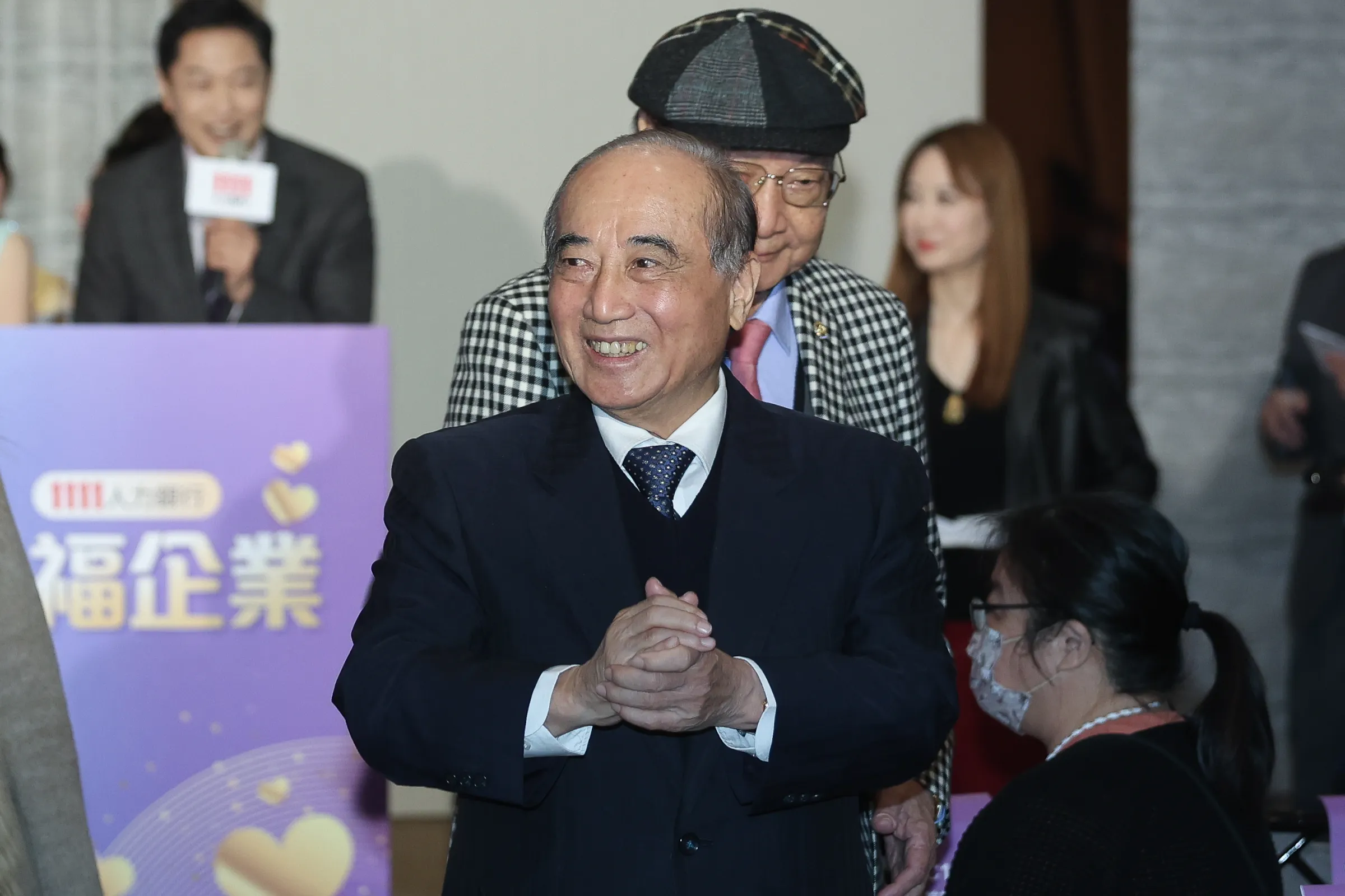  2O260109-1111人力銀行幸福企業頒獎典禮，前立法院長王金平。（陳品佑攝）