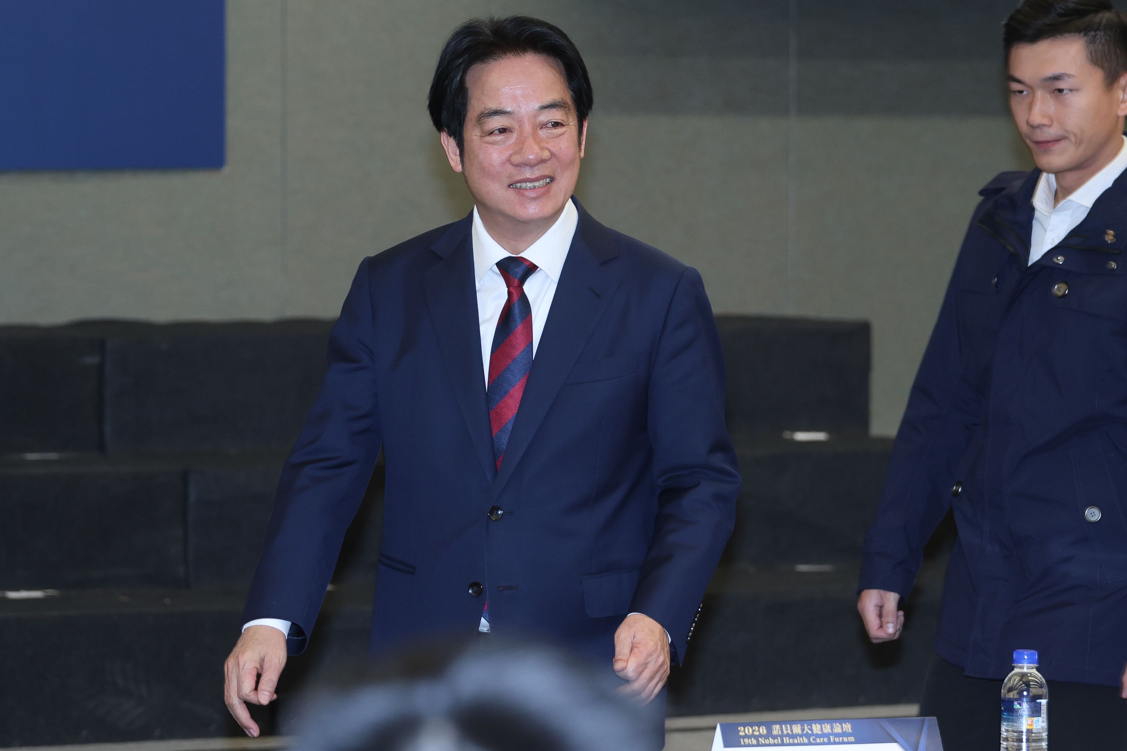 20260111-總統賴清德出席「2026 諾貝爾大健康論壇」開幕典禮。（陳品佑攝）