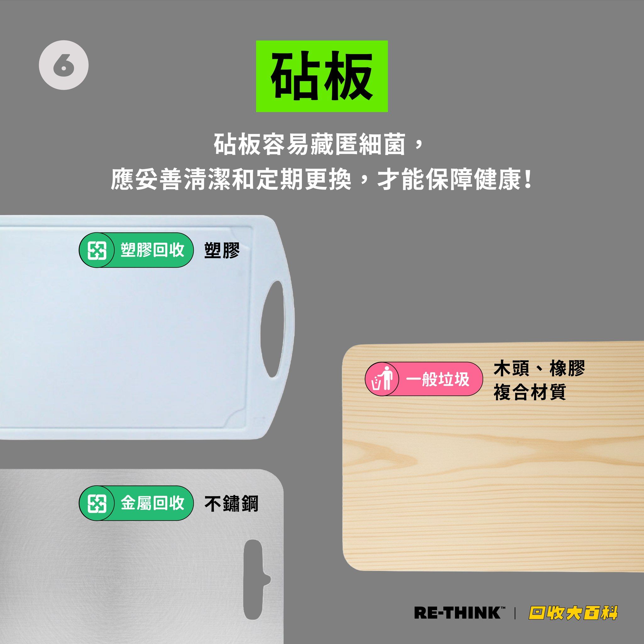 砧板回收。（圖／取自RE-THINK 重新思考）
