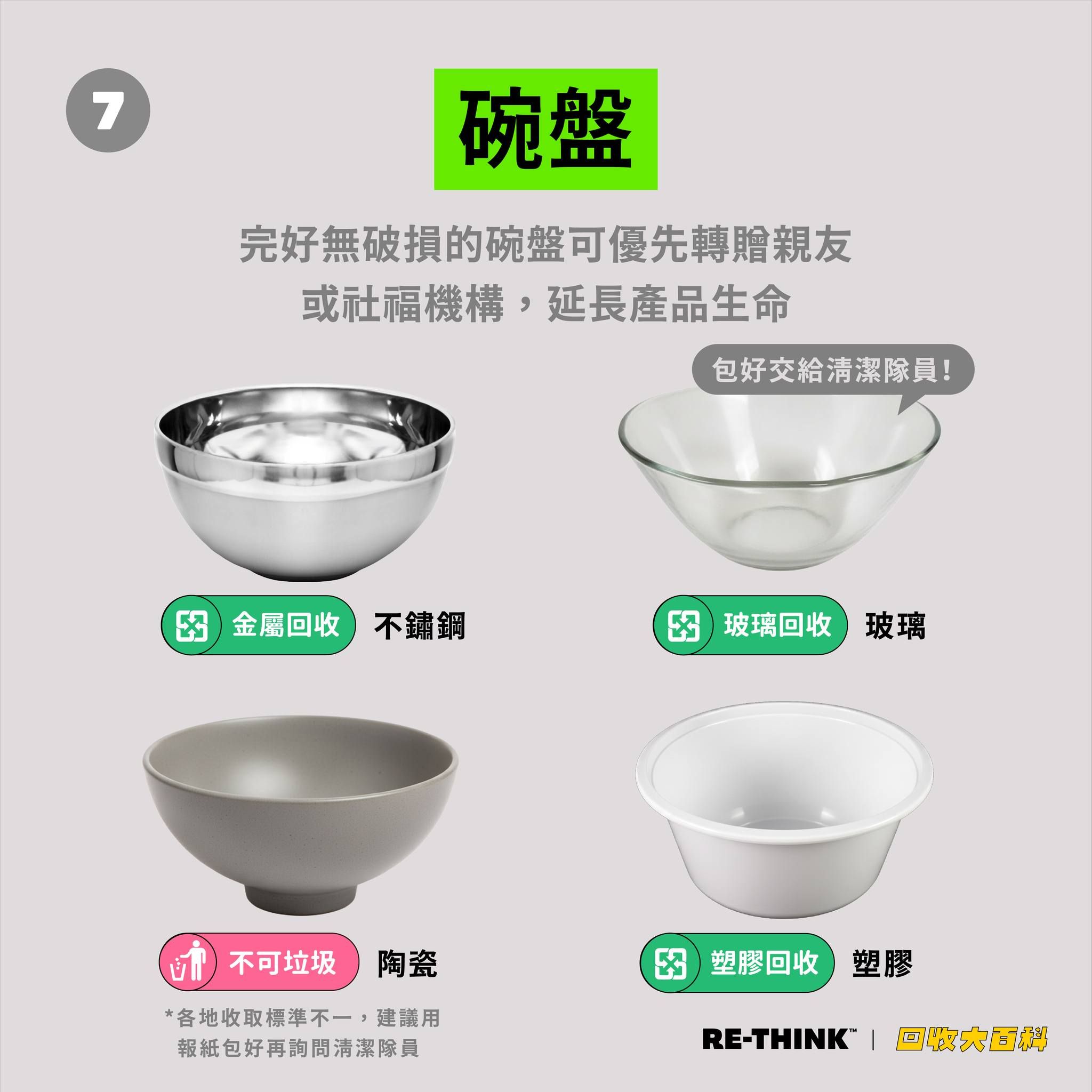 碗盤回收。（圖／取自RE-THINK 重新思考）