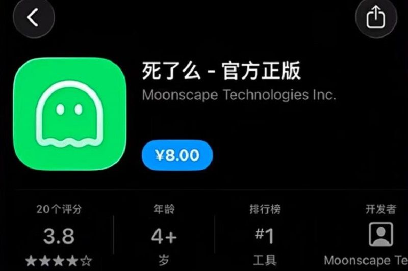 一款為獨居人口設計的APP「死了麼」。(截圖)