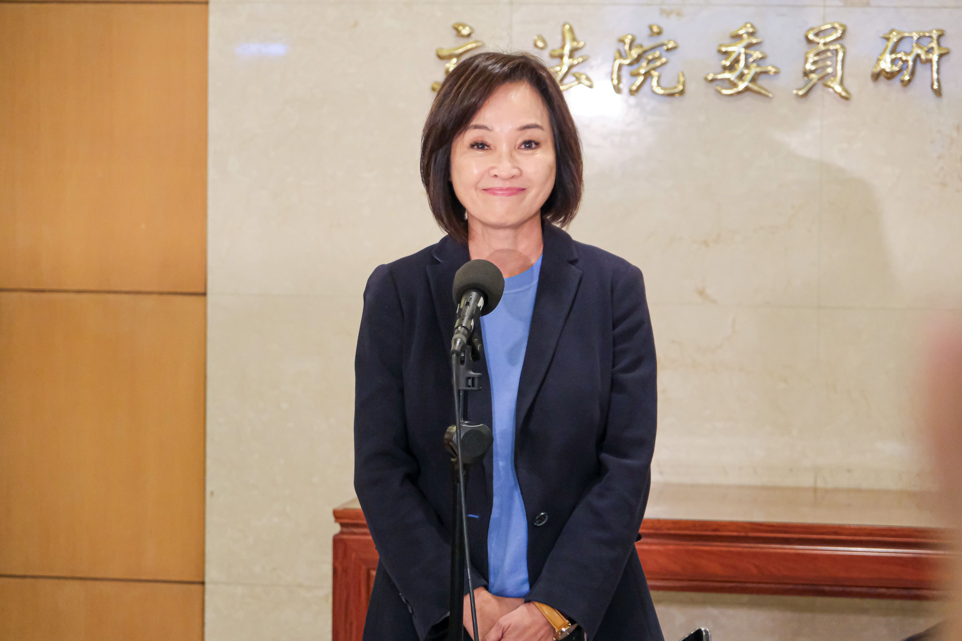 20260113-國民黨立委柯志恩13日於立法院中興大樓接受媒體聯訪。（劉偉宏攝）