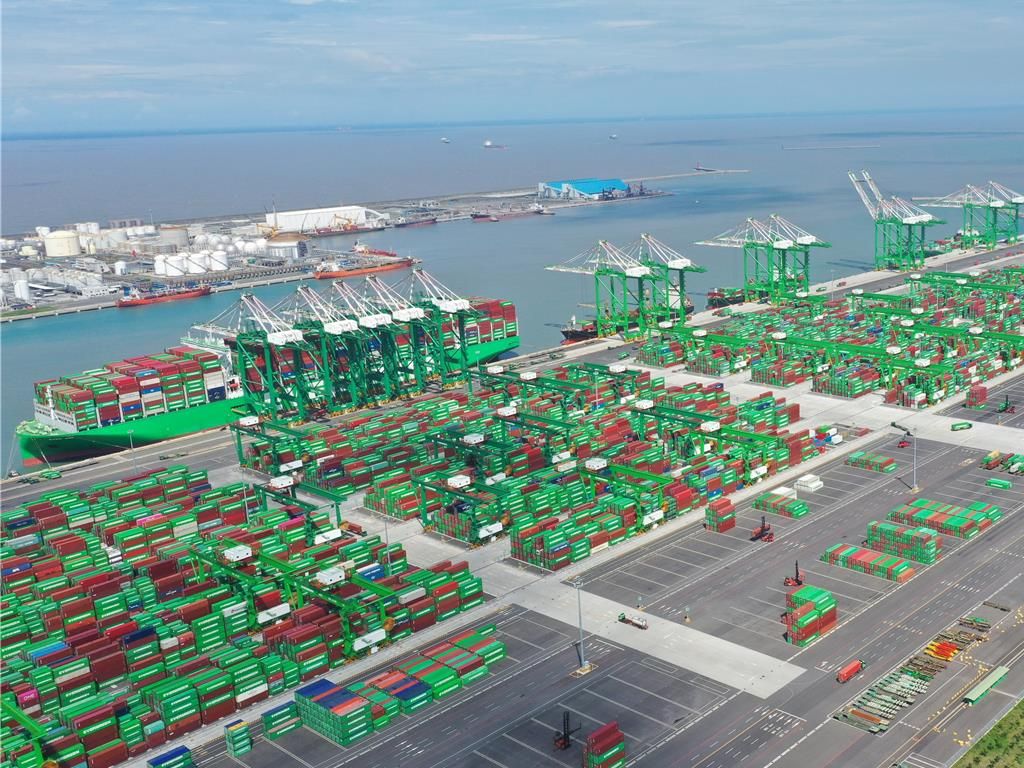 20260114-高雄港第七貨櫃中心。（台灣港務公司提供）