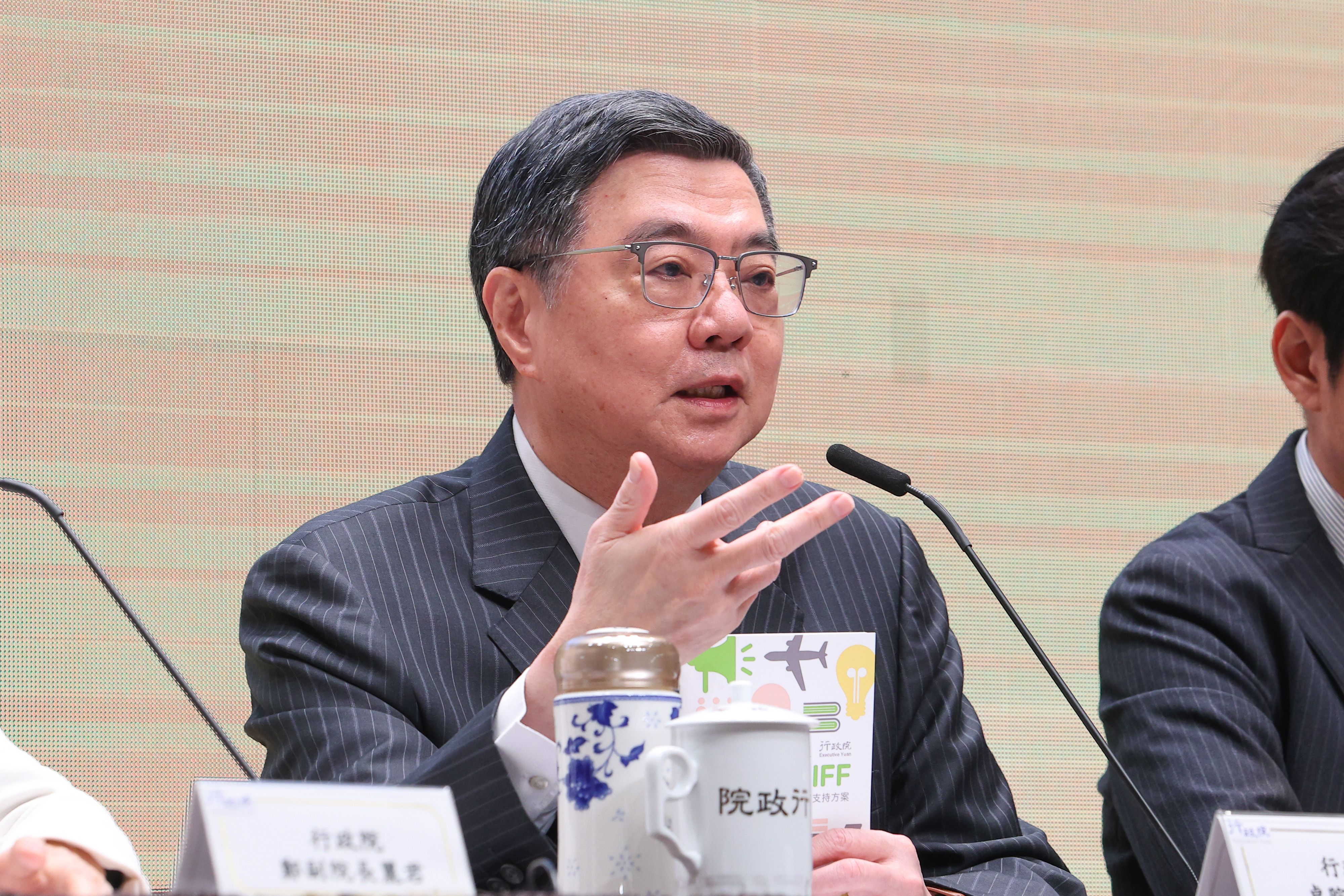 20260120-行政院長卓榮泰20日出席「台美關稅談判說明記者會」。（顏麟宇攝）