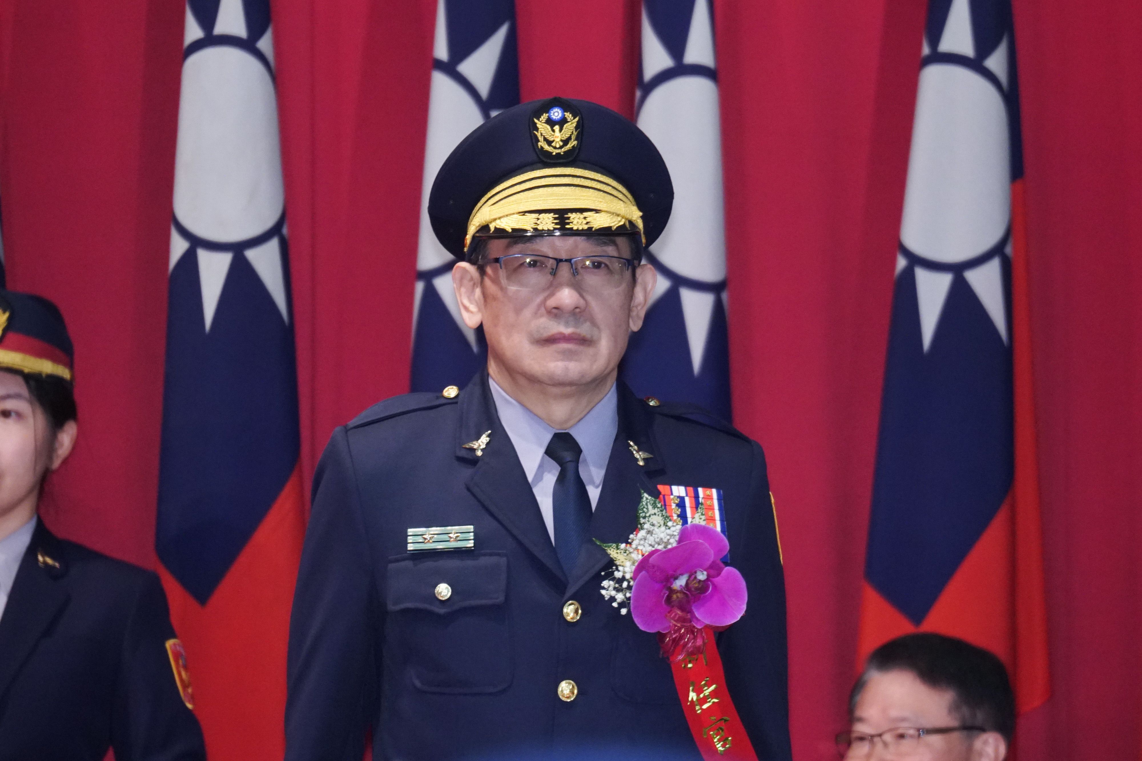 20260120-新卸任刑事局長舉行交接典禮，圖為新任刑事局長邱紹洲。(蔡親傑攝)