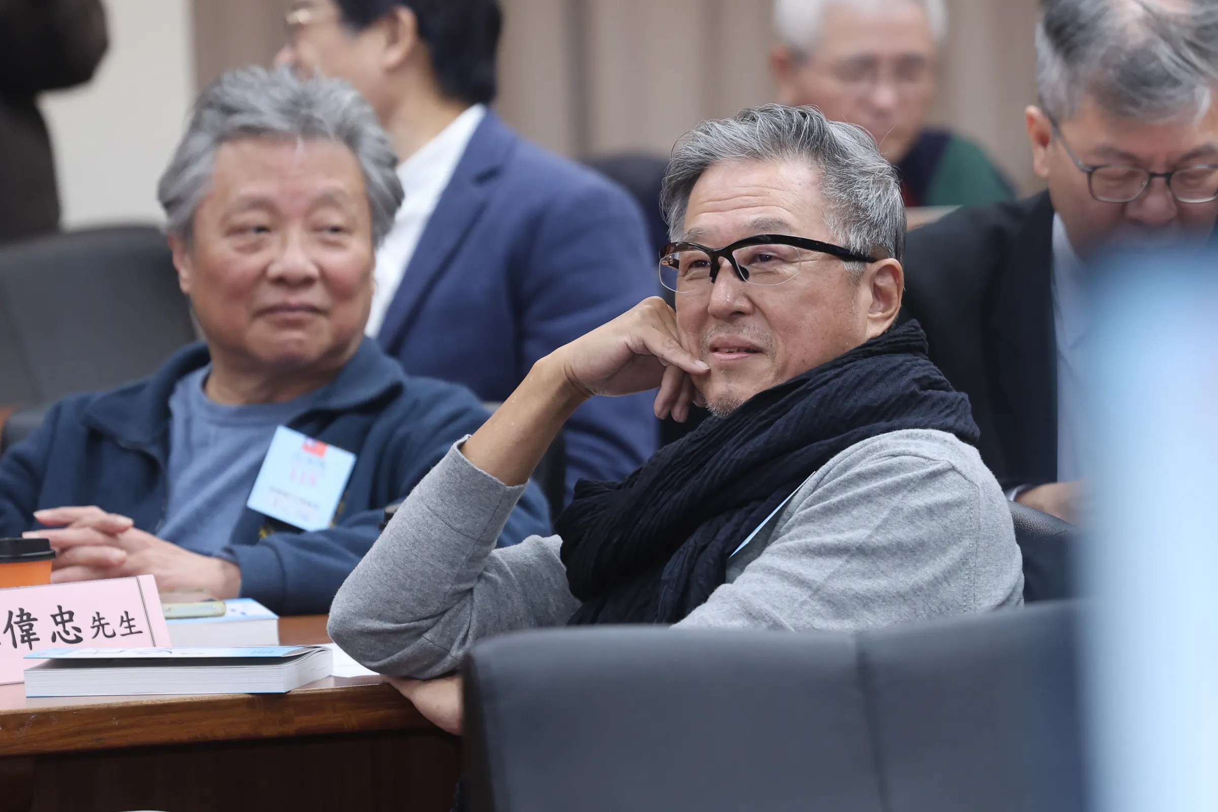 著名プロデューサーの王偉忠氏がネット番組で行った沈伯洋氏へのインタビューは再生回数が400万回を超え、ネット上で大きな話題となった。（資料写真、陳品佑撮影）