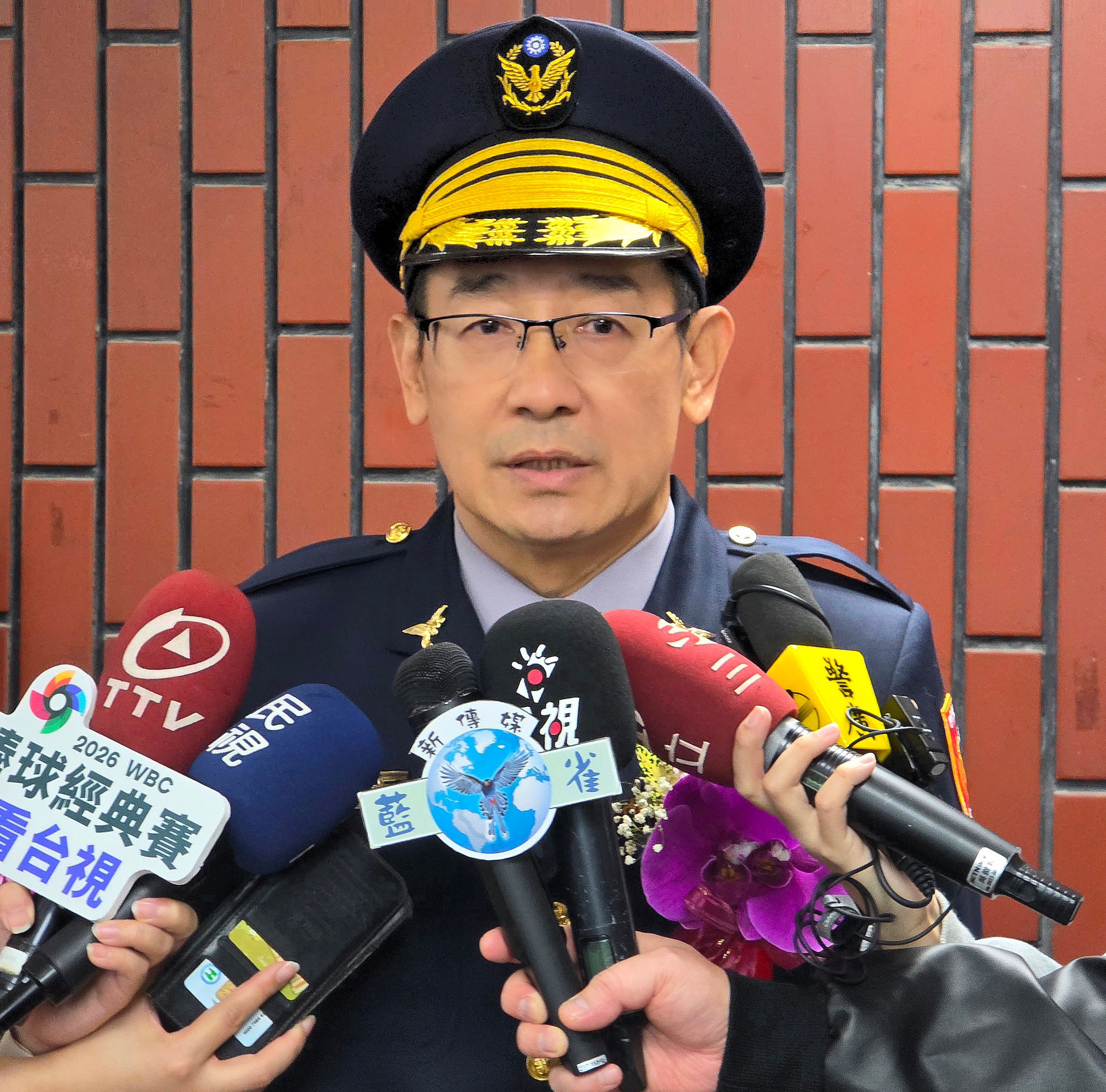 內政部警政署刑事警察局卸新任局長交接典禮後，新任局長邱紹洲首度以刑事局長身分接受媒體聯訪，說明未來打詐與偵防工作方向。(照片/蔡上機提供 鄧亦涵翻拍)