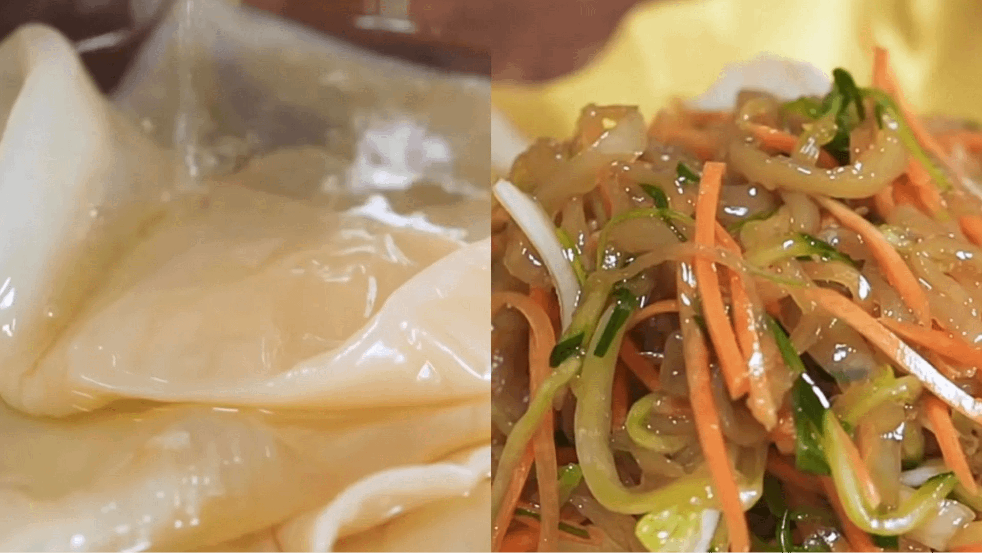 年貨大街海鮮乾貨Top 7 海蜇。（圖／Dream Chef Home 夢幻廚房在我家 YT頻道）