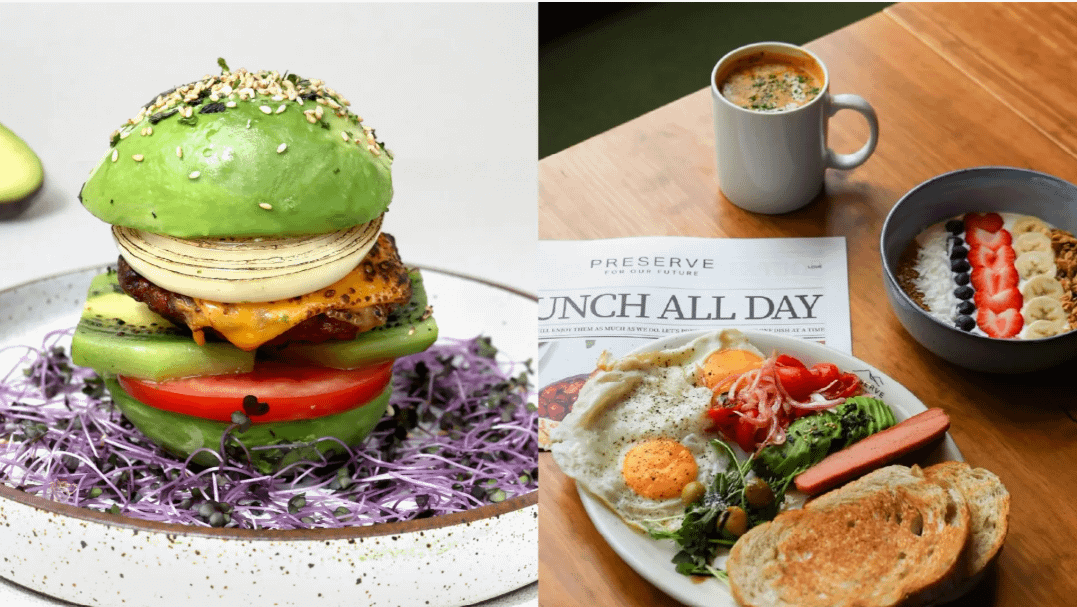 特別為素食的人訂製的早餐。(翻攝FB／得來素蔬食連鎖餐飲)