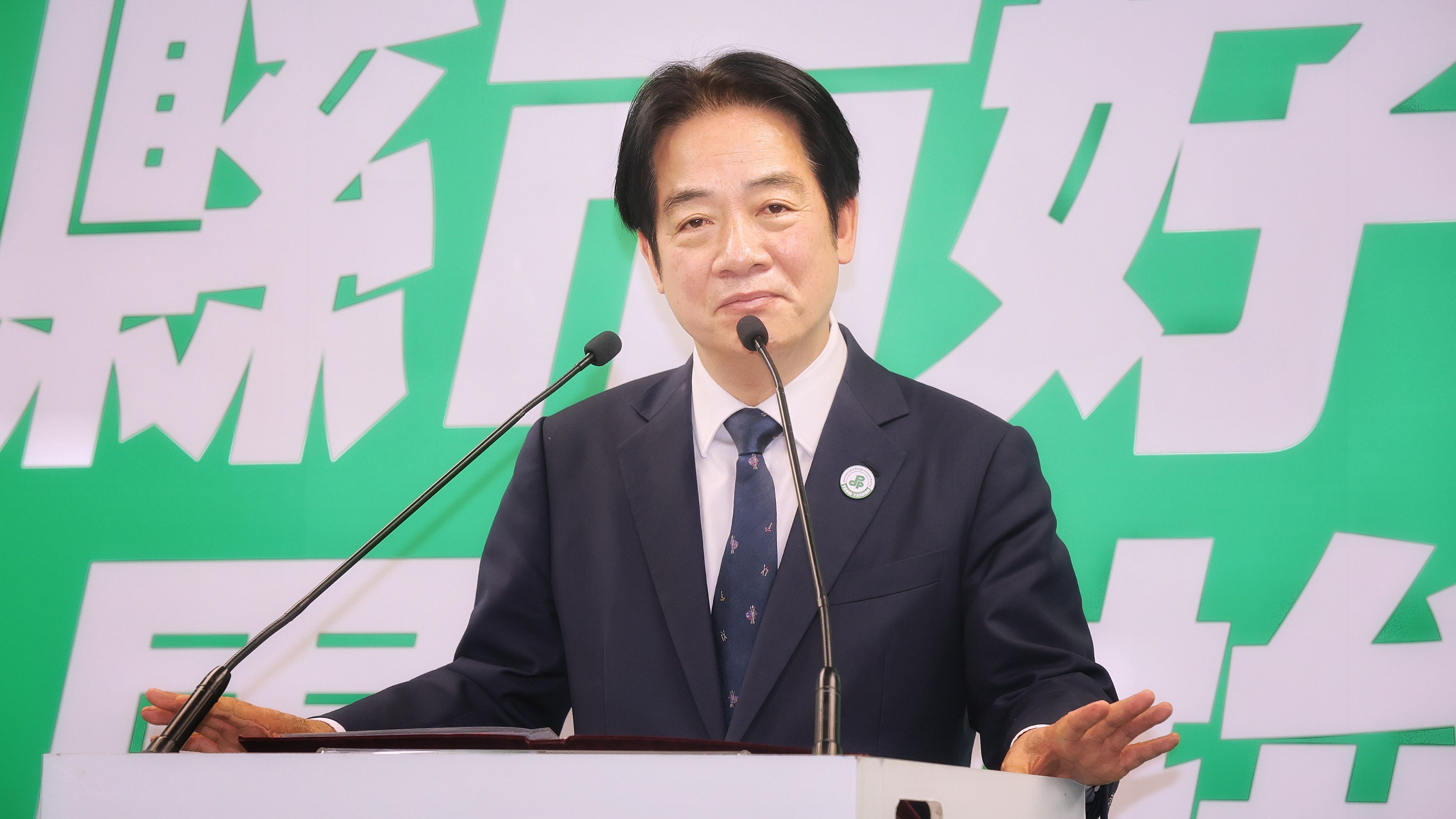 20260121-民進黨主席賴清德21日出席民進黨縣市長提名記者會。（柯承惠攝）