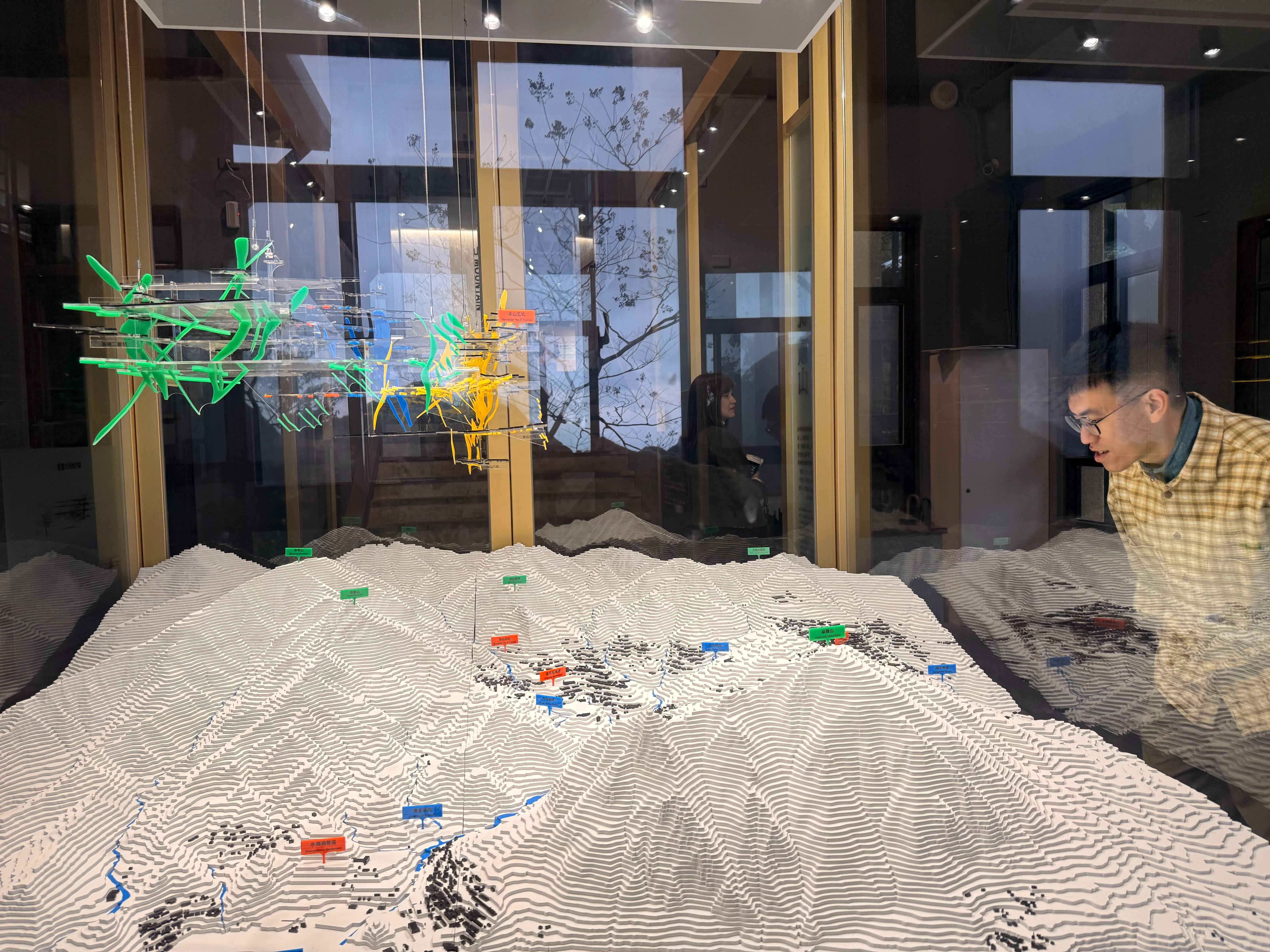 「透視礦山」展出4平方公尺巨大立體礦山模型。（圖/新北市立黃金博物館）