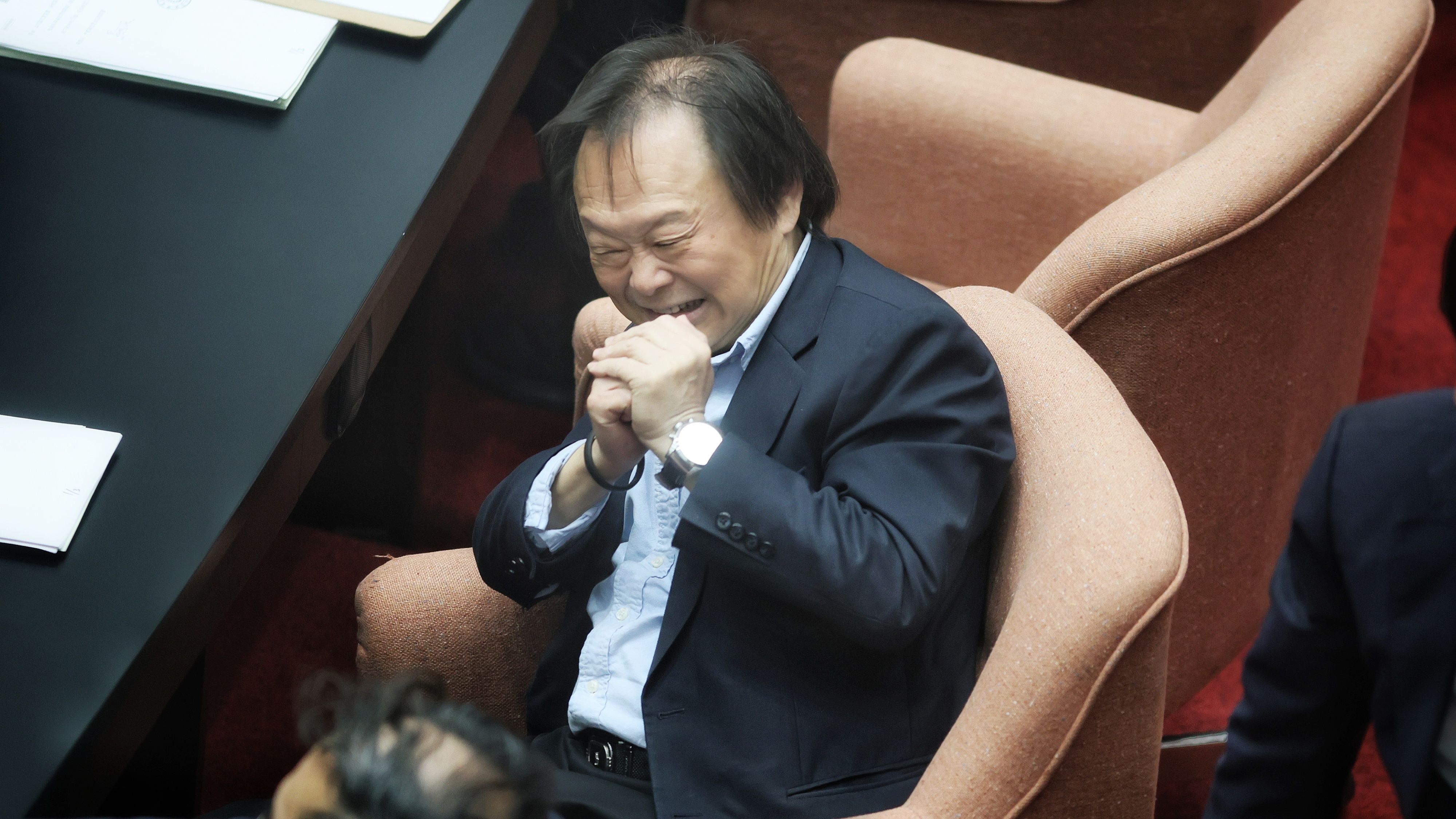 20260130-立法委員・王世堅氏が30日、立法院本会議に出席した。（柯承恵撮影）