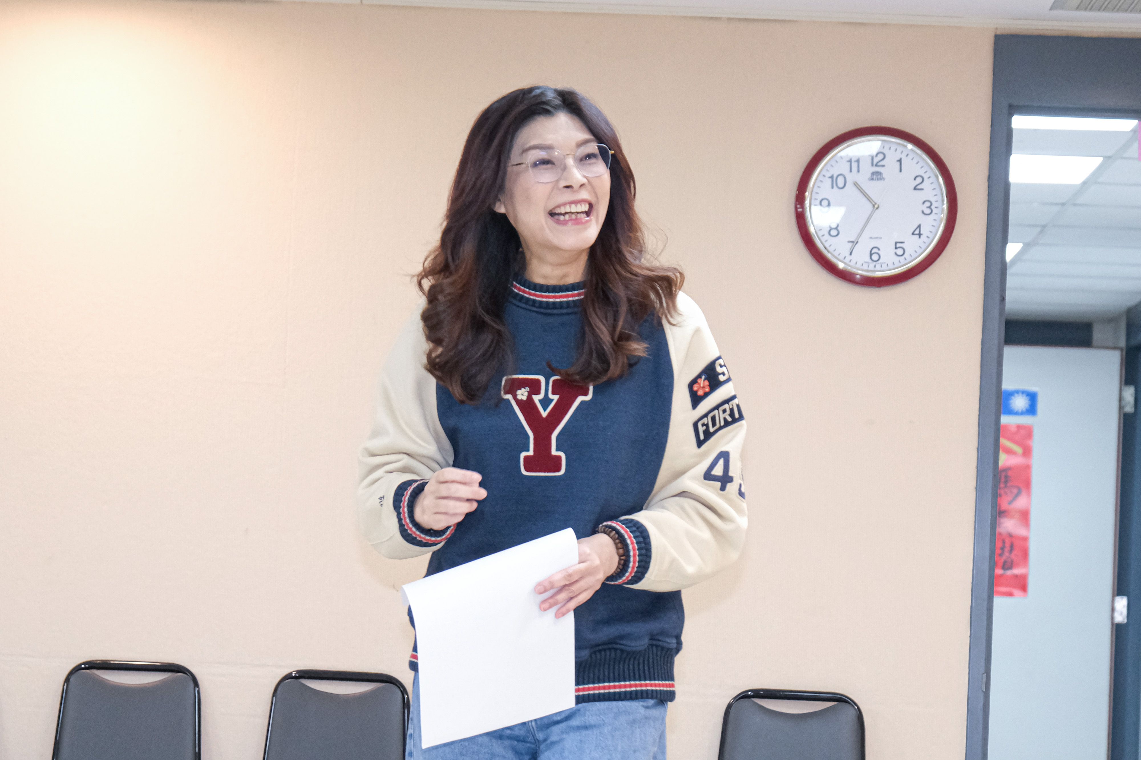 20260131-国民党主席・鄭麗文氏が31日、中常委投票に出席した。（劉偉宏撮影）