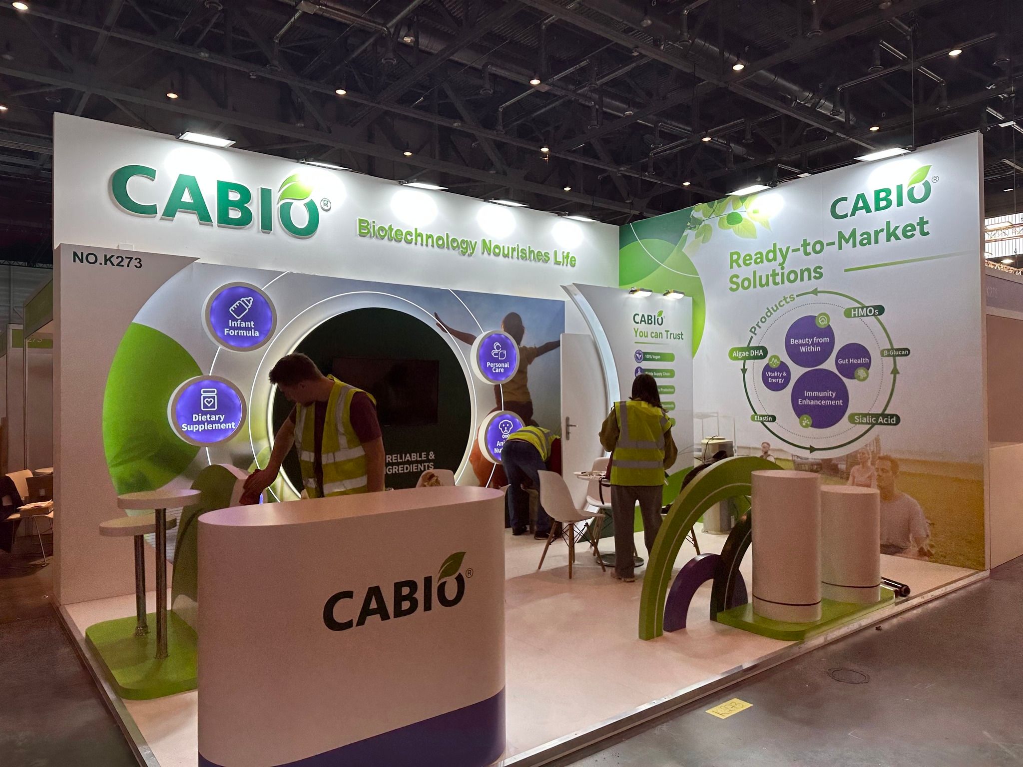 中國供應商嘉必優生物科技到歐洲參展。（翻攝自官方粉專）