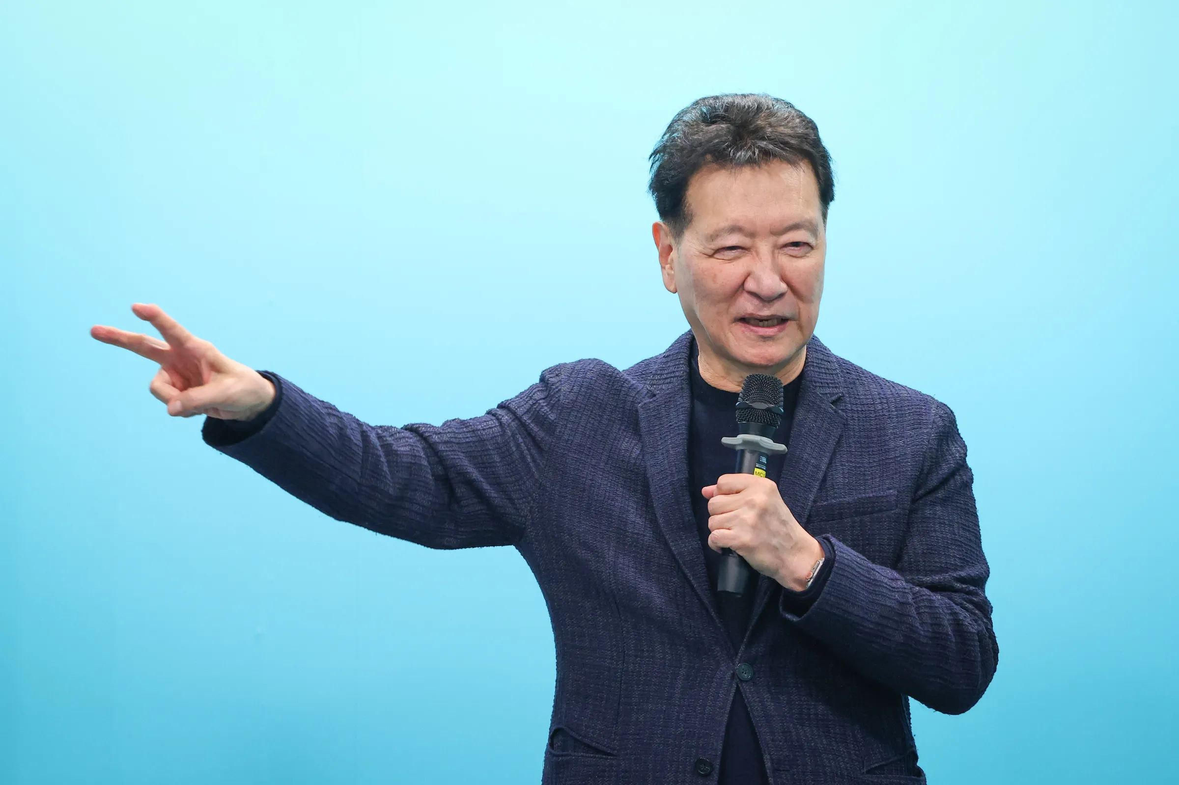 20260201-前中廣董事長趙少康氏が1日、黄国昌氏の新北市長選挙対策本部開設記者会見に出席。（顏麟宇撮影）