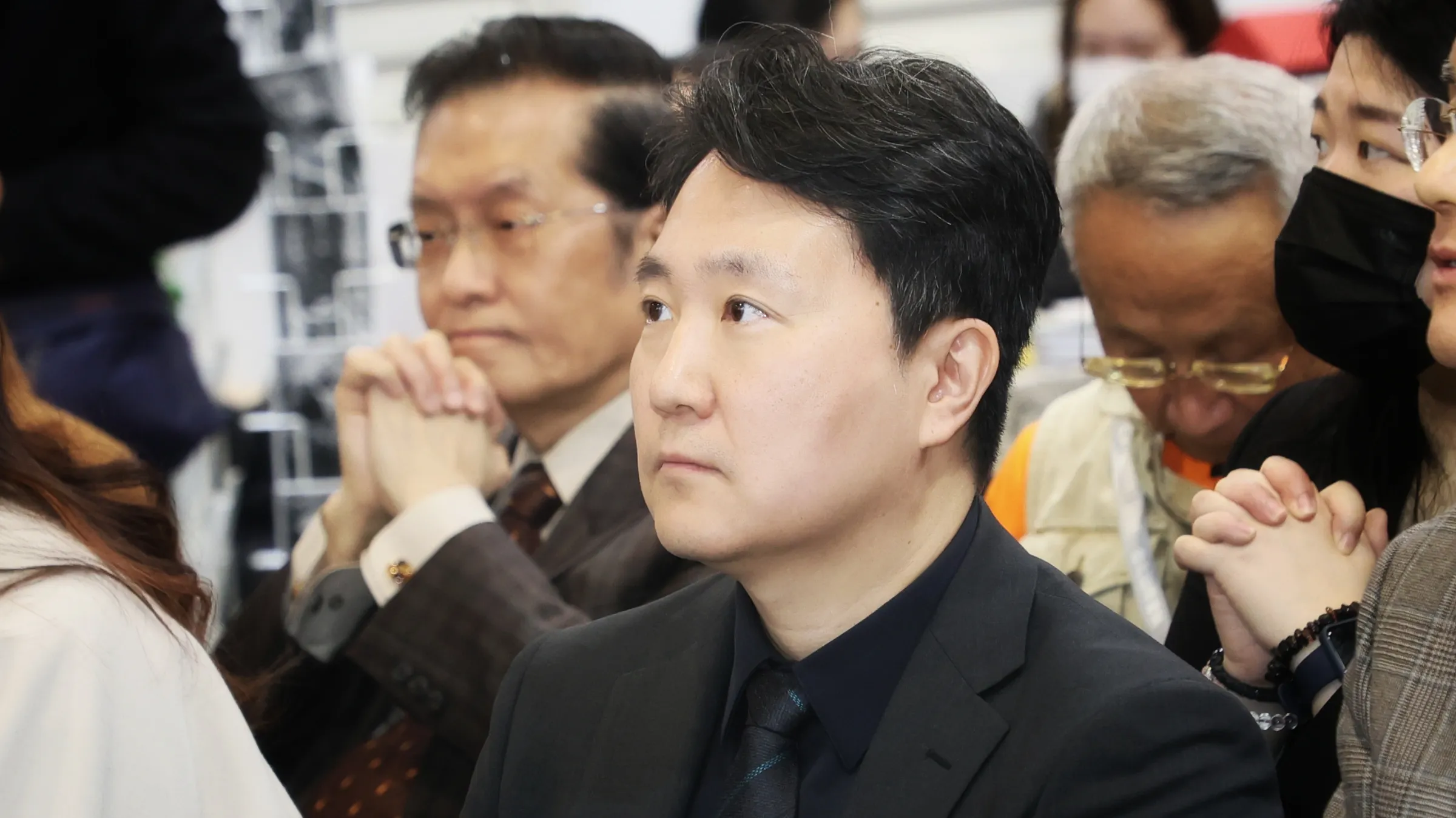 20260203-南韓導演柳鍾善3日出席2026年台北國際書展，徐宗懋圖文館開幕式。（柯承惠攝）