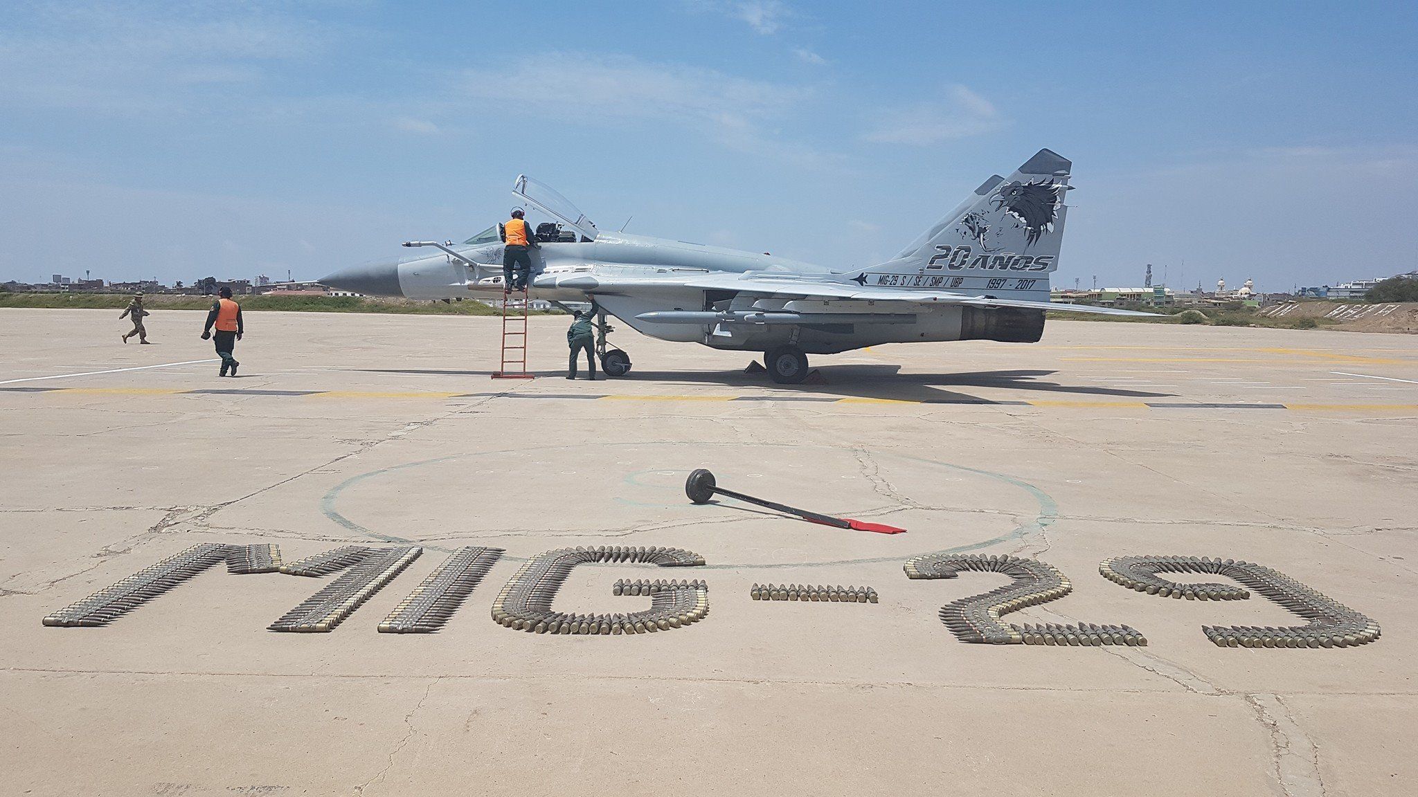 秘魯現役的俄規米格29戰機。（取自秘魯國防部粉專）