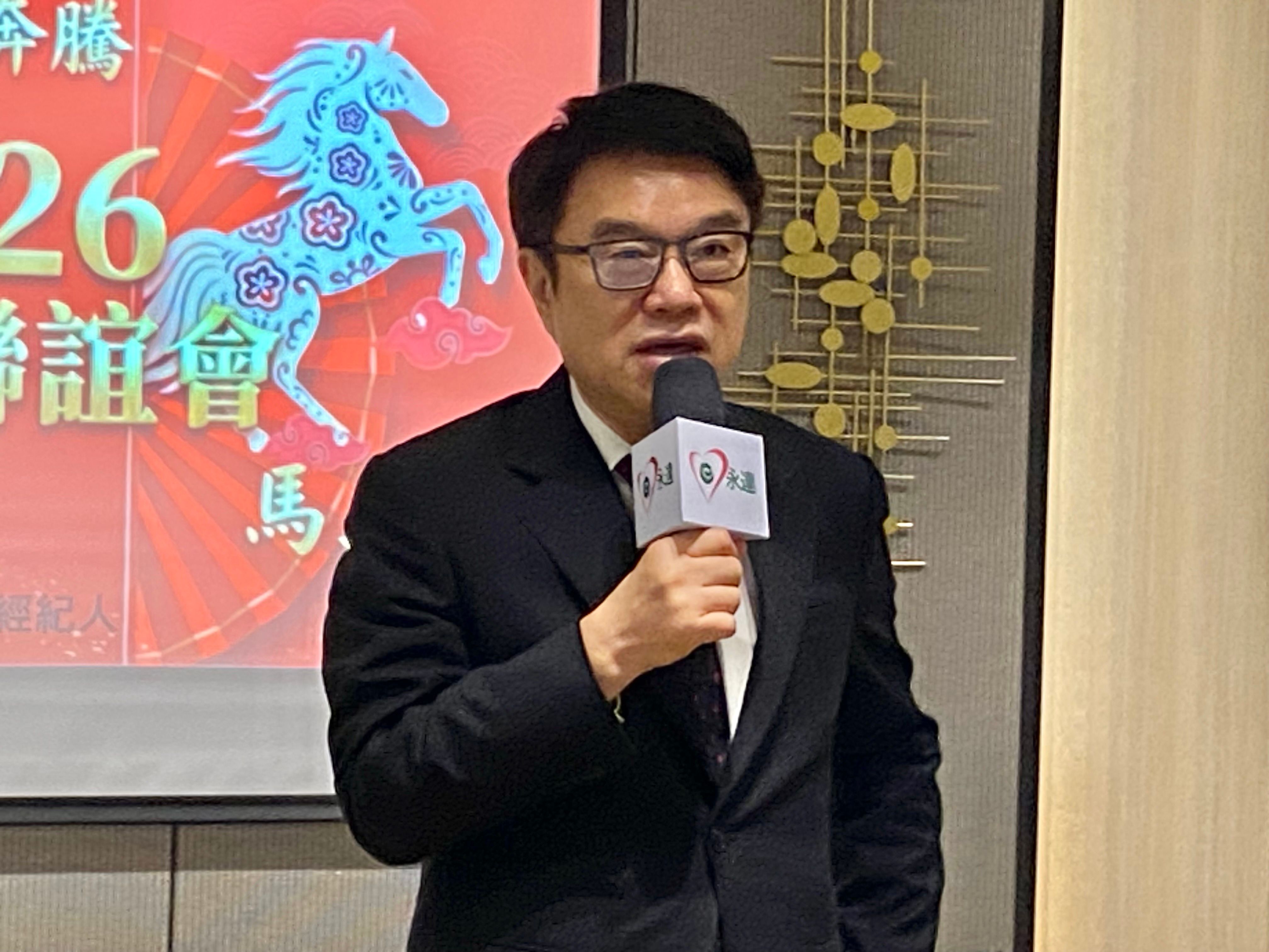 20260203-永達保經董事長吳文永，3日於新春聯誼會致詞。（陳怡慈攝）