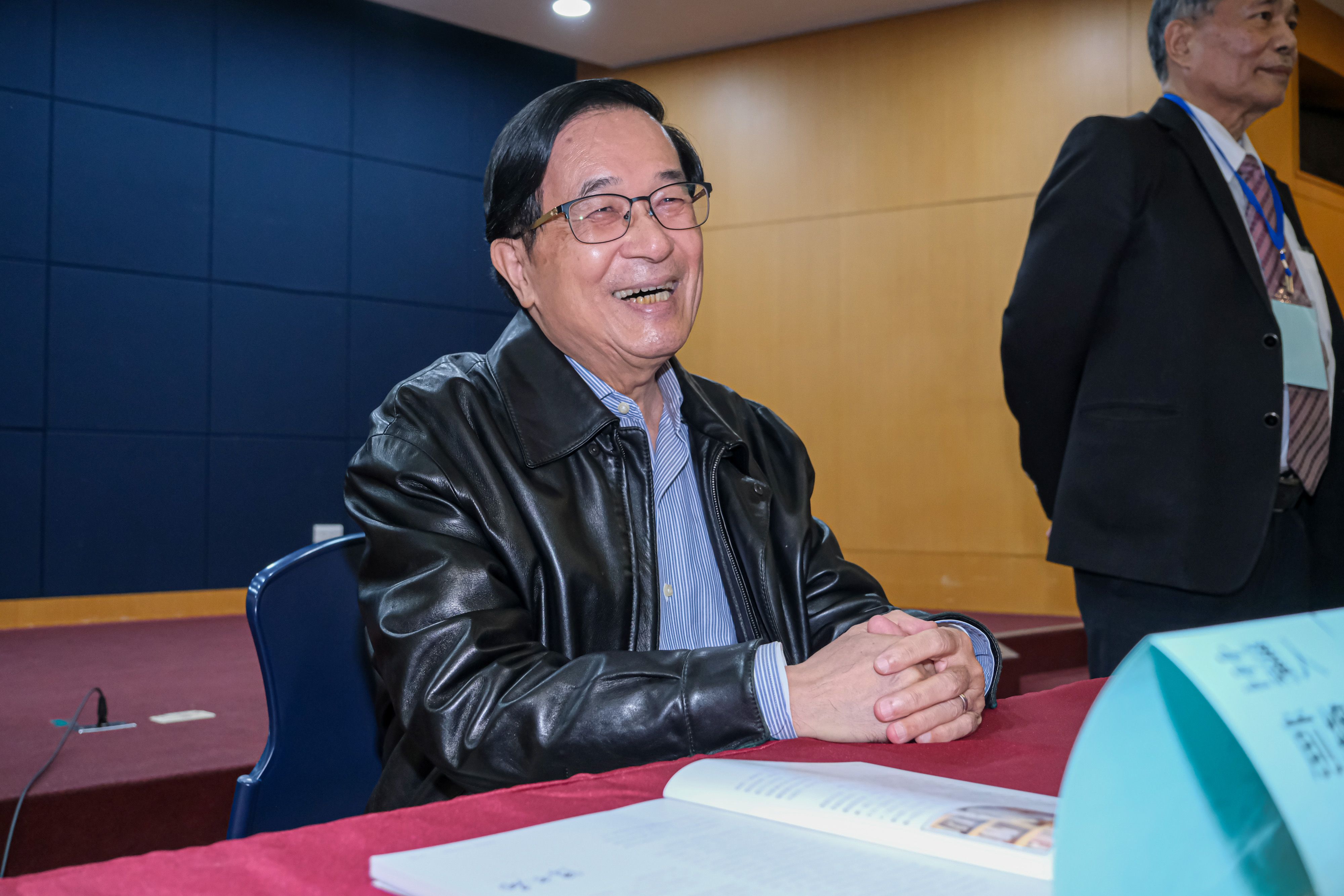 20260207-《就讀南一中對阿扁從政的影響》講座7日於台大校友會館舉行，圖為前總統陳水扁。（劉偉宏攝）