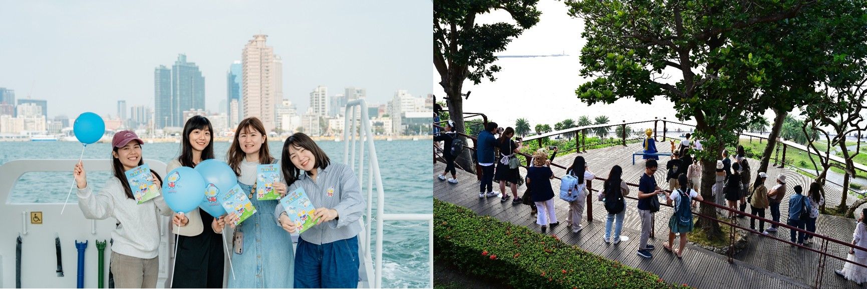 (左)高雄文化遊艇，新年就從海上開始。(來源:高雄市文化局粉專)。(右) 2026高雄親子最新必打卡景點在打狗英國領事館看小王子。(來源:打狗英國領事館粉專)