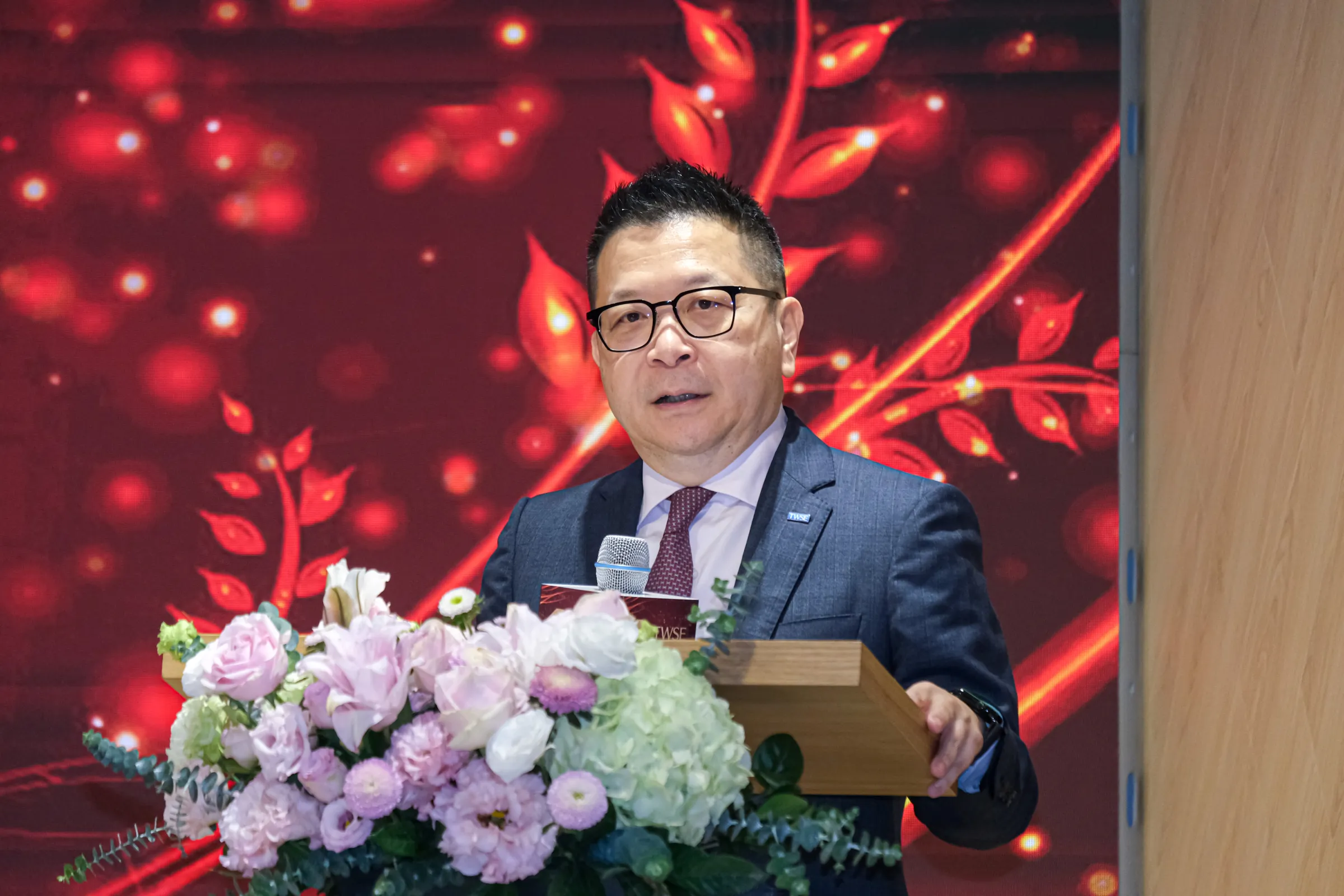 20260211-「五穀豐登，八方共好」封關記者會11日於臺灣證券交易所舉行，圖為証交所董事長林修銘。（劉偉宏攝）