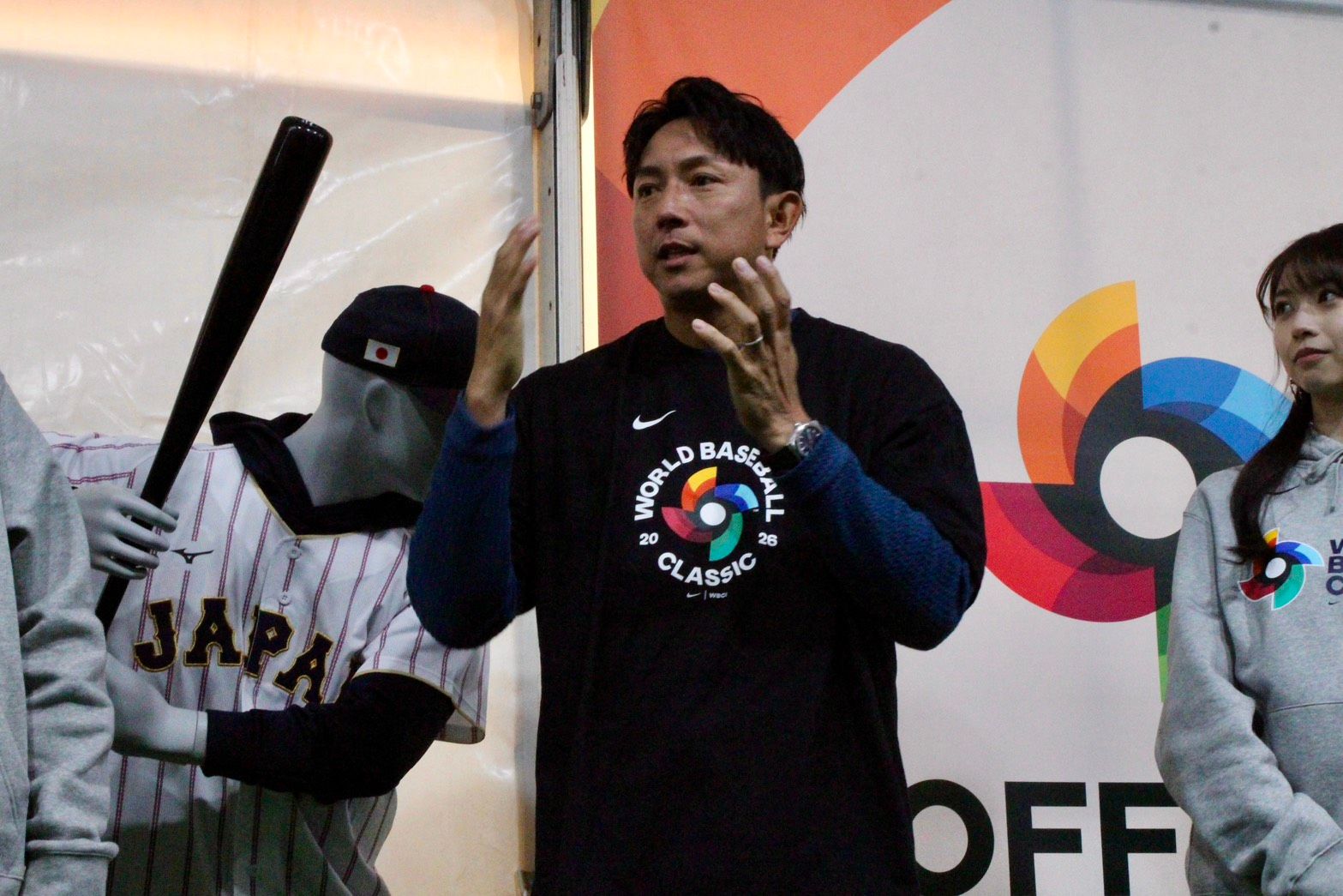 20260220-WBC經典賽官方商店澀谷開幕。圖為2006年日本代表隊前國手川崎宗則。（黃信維攝）