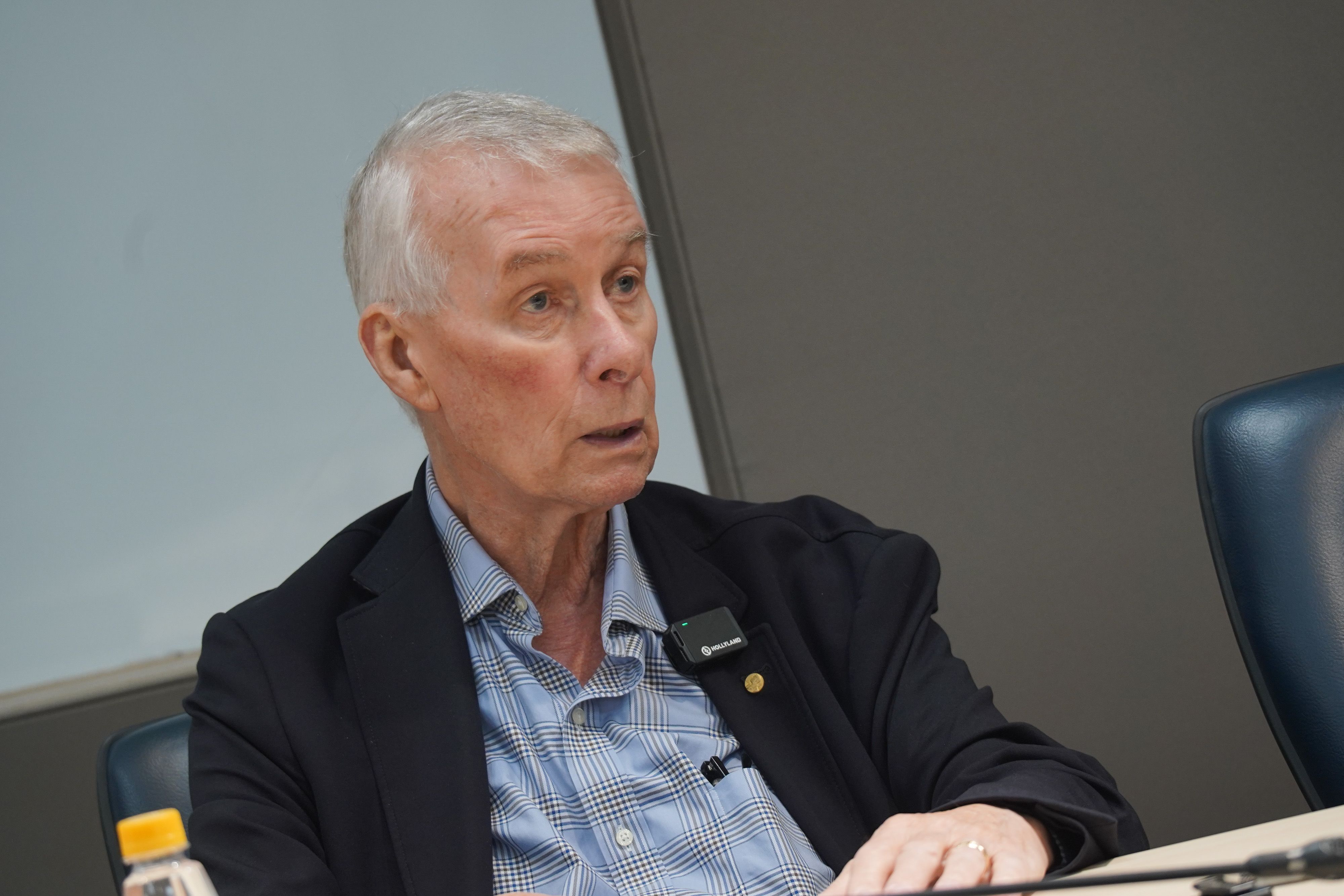 20260205-諾貝爾獎得主 Sir Richard Roberts專訪。(蔡親傑攝)