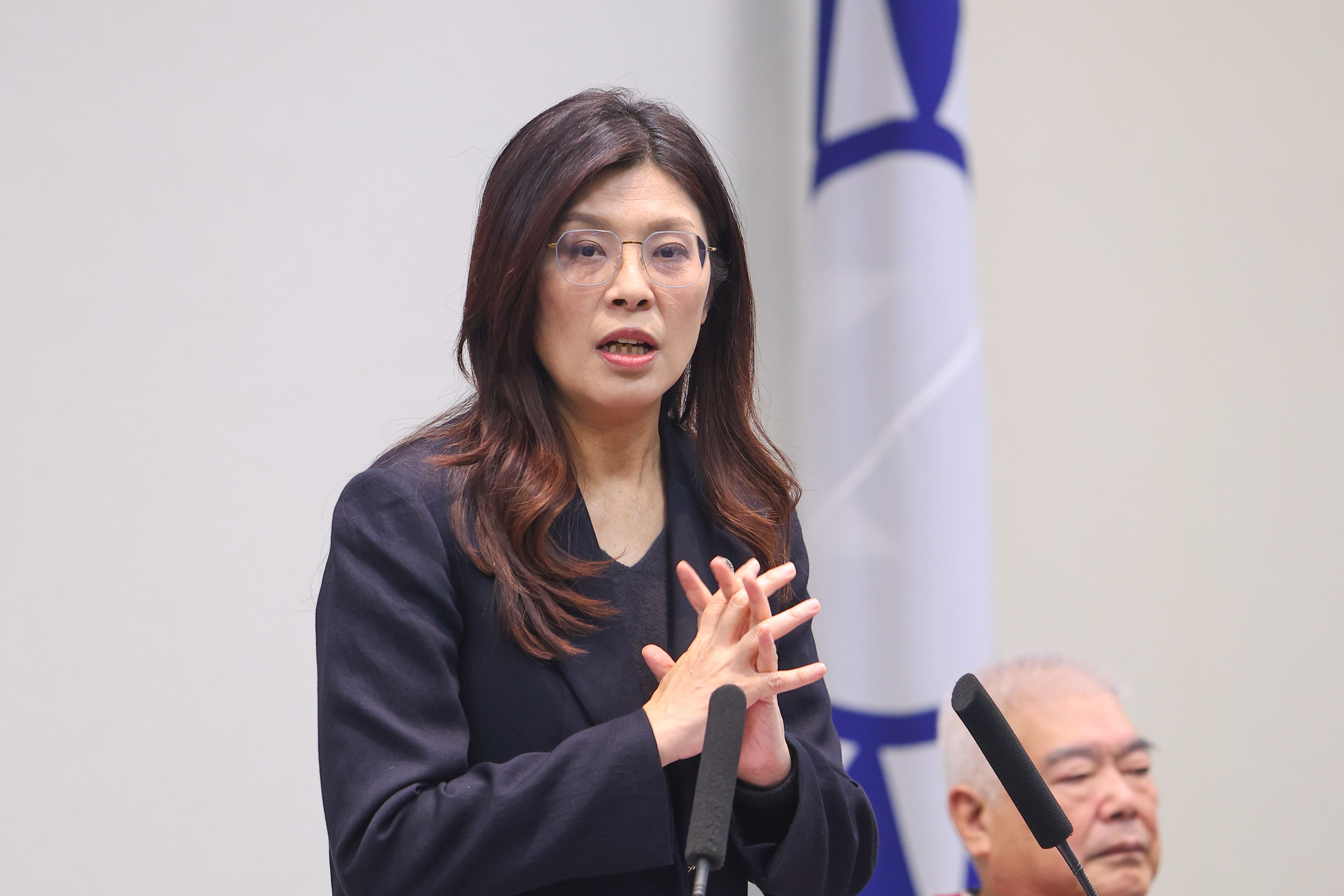 20260225-國民黨主席鄭麗文25日於中常會發表談話。（顏麟宇攝）