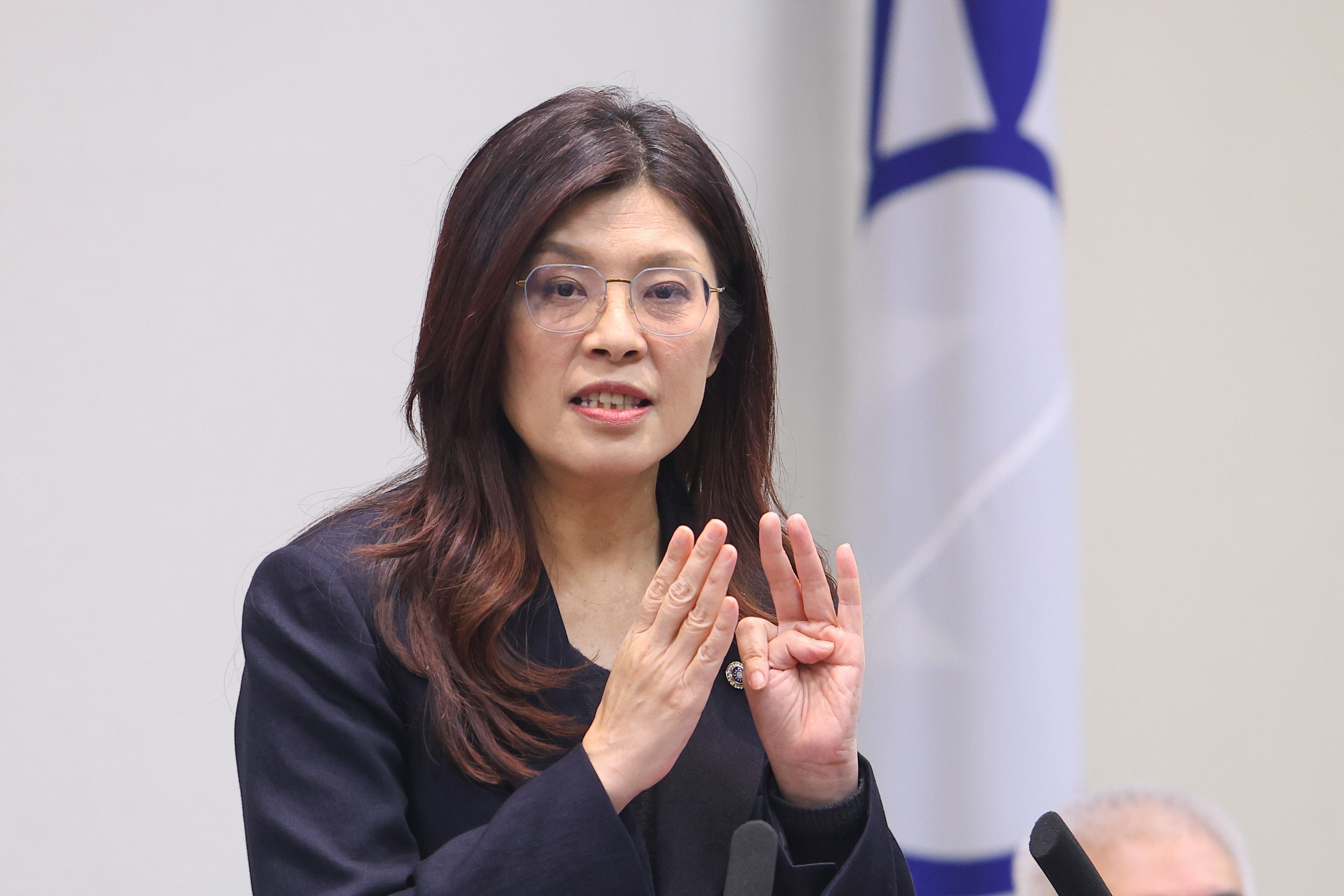 20260225-國民黨主席鄭麗文25日於中常會發表談話。（顏麟宇攝）