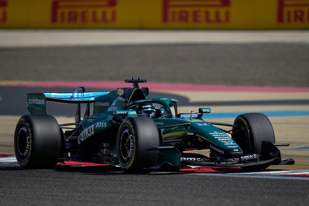 英國老牌豪華車廠Aston Martin旗下的F1車隊。（AP）