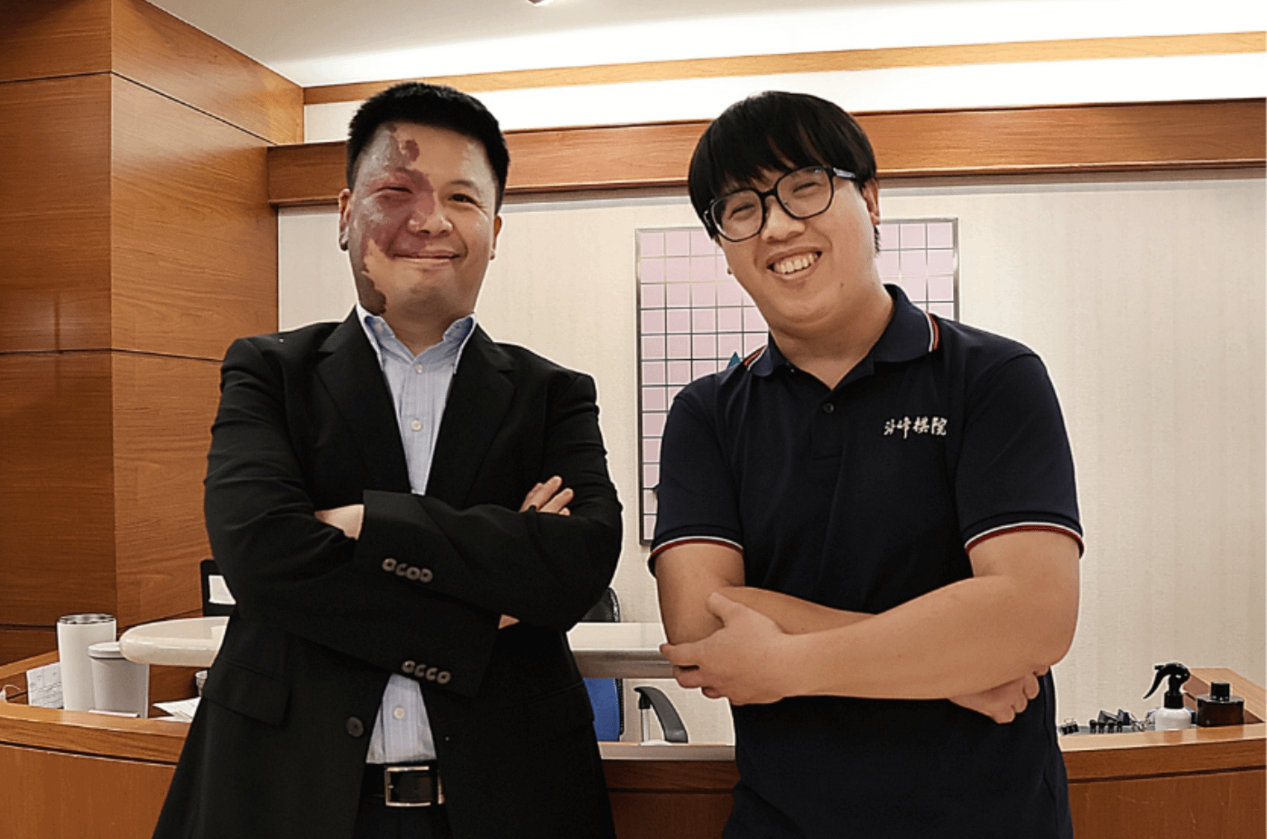 周俊勛和周平強。（海峰棋院）