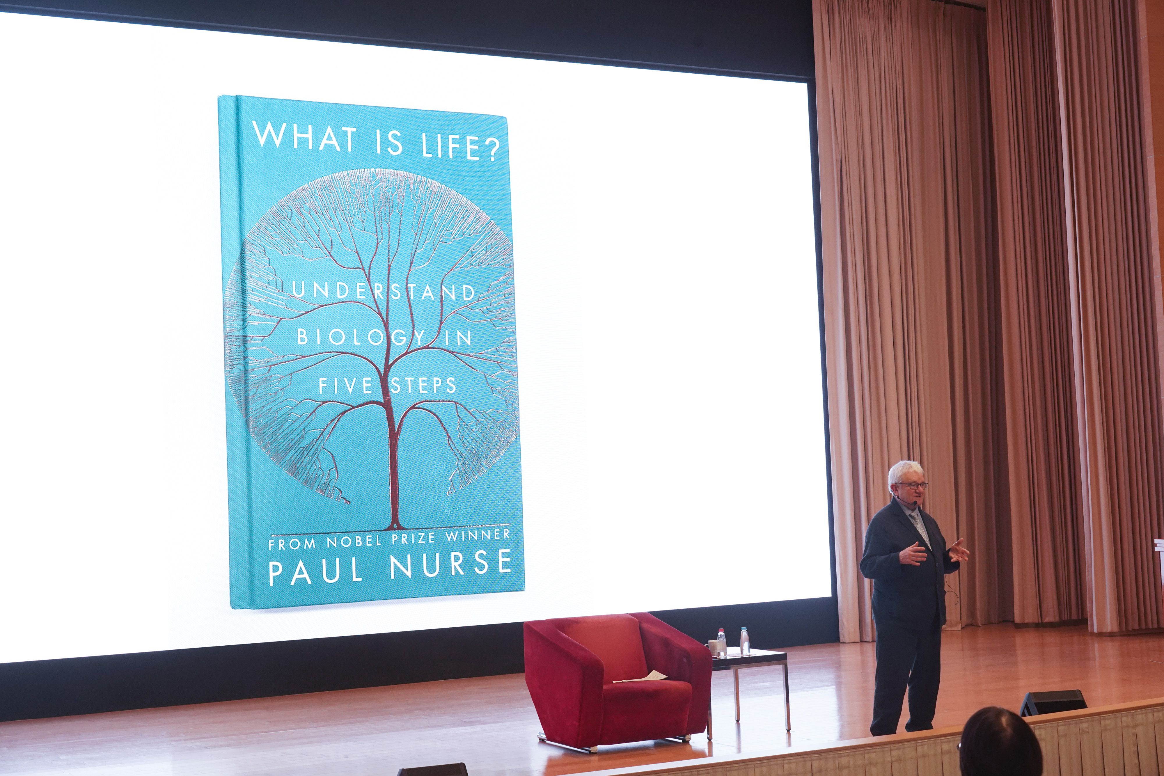 20260211-諾貝爾獎得主Sir Paul Nurse演講。(蔡親傑攝)