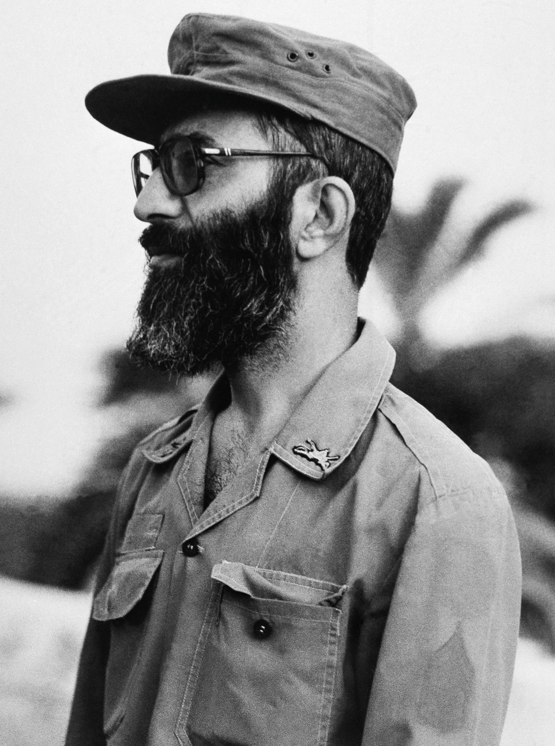 1981年10月，身著軍裝的伊朗總統哈米尼。（美聯社）