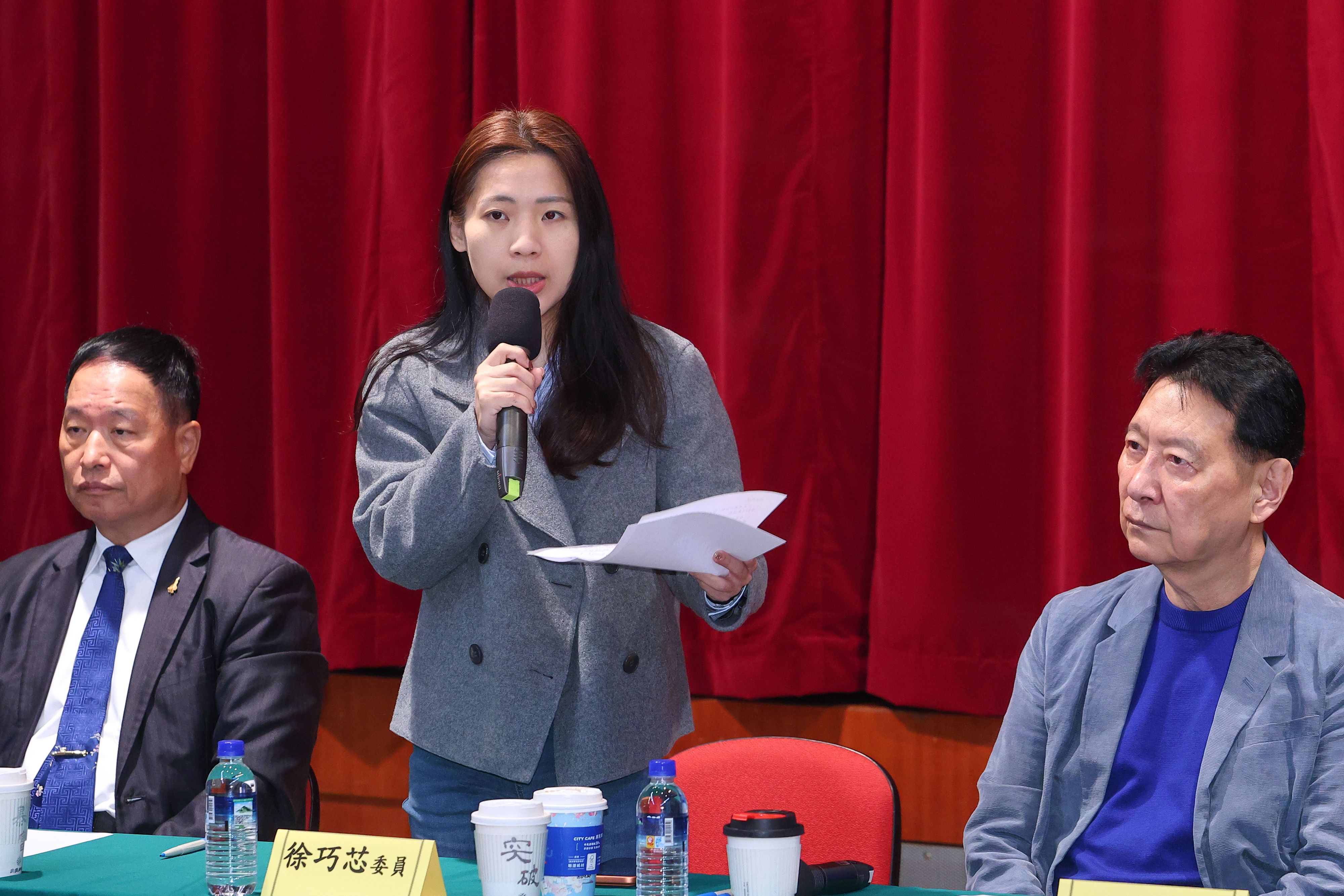 20260304-國民黨立委徐巧芯4日出席「軍購特別預算該怎麼審」戰鬥藍專題研討會。（顏麟宇攝）