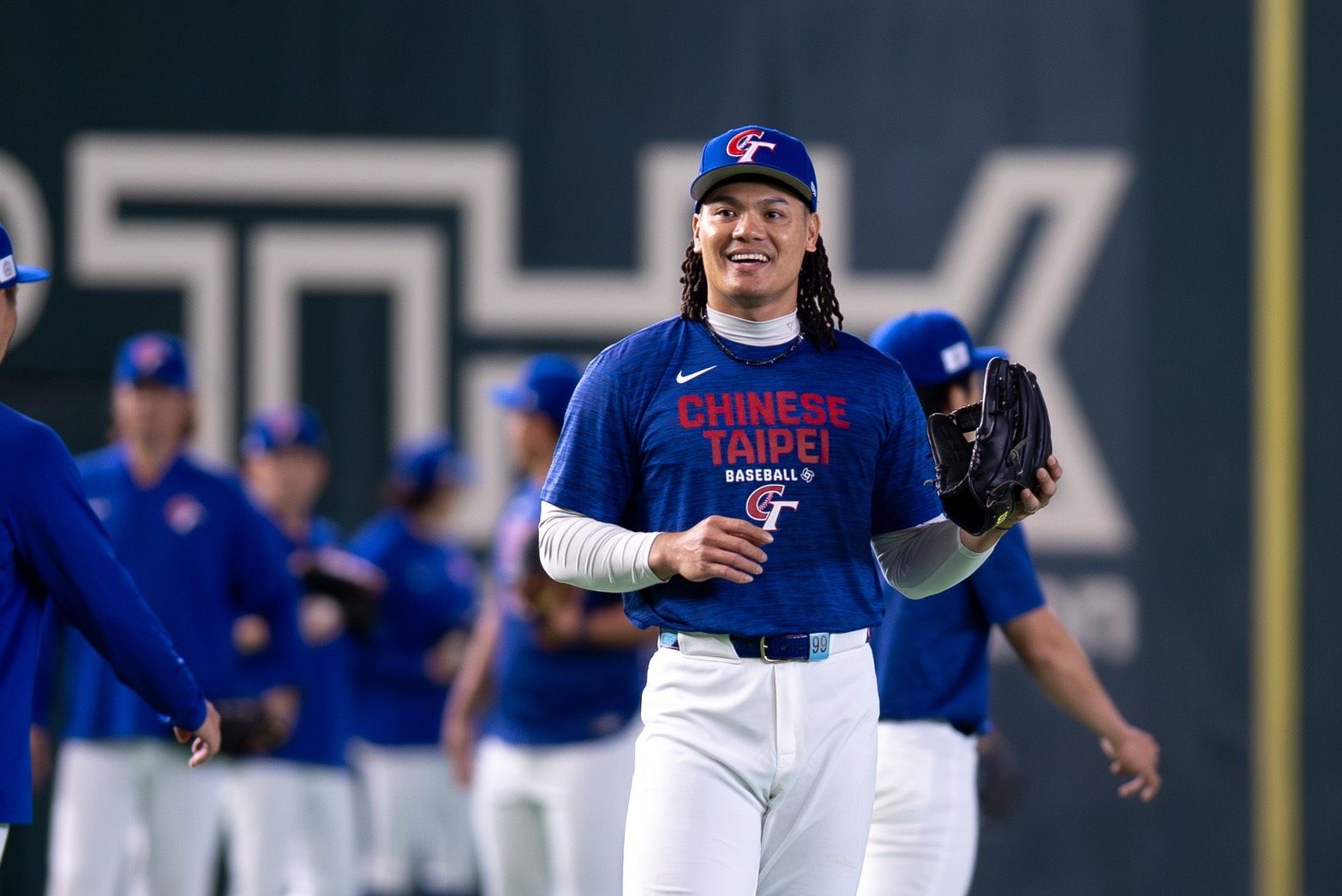 20260304-2026年世界棒球經典賽預賽，張育成。（丁勤紜攝）