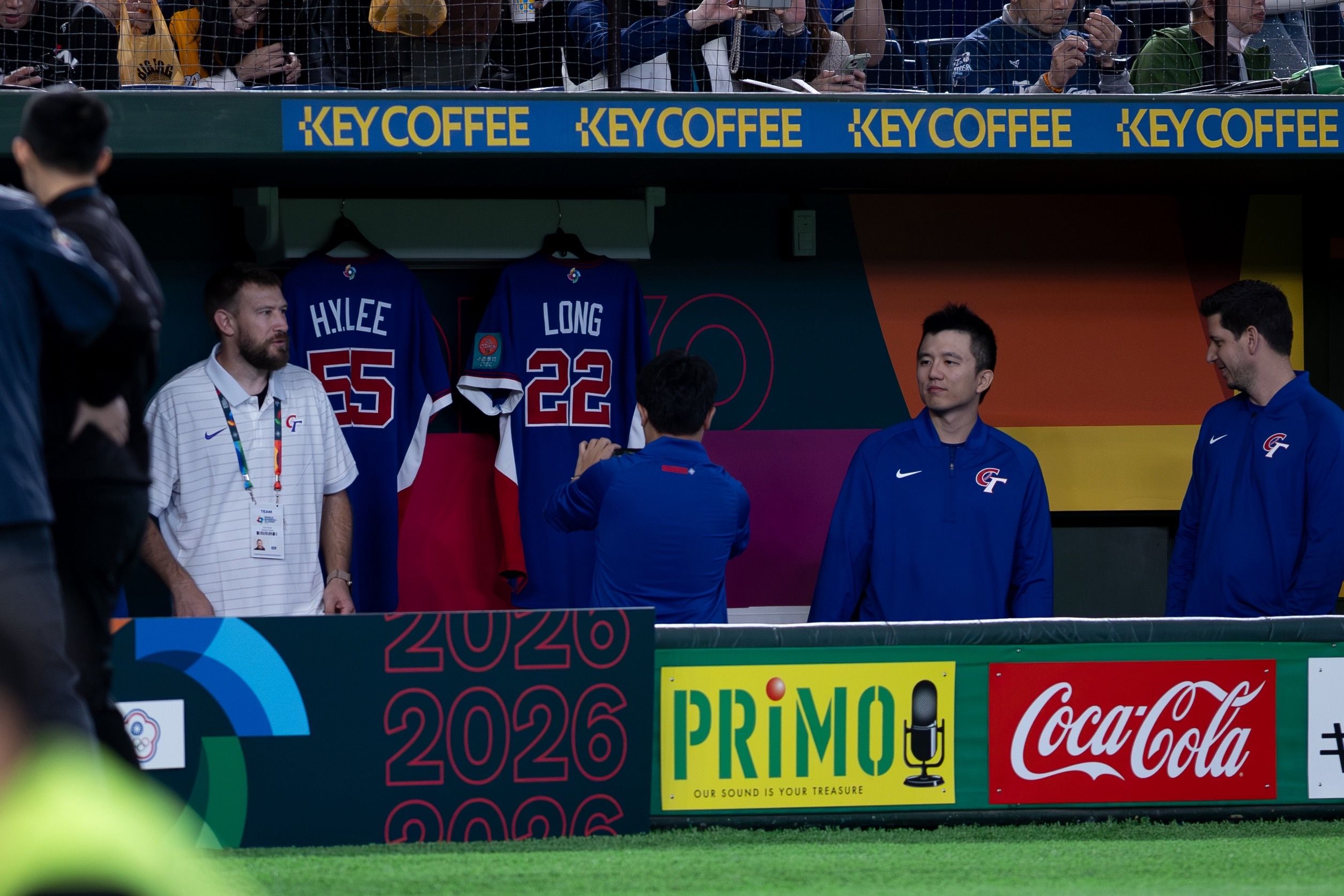 台灣隊休息室內有亮點。丁勤紜攝