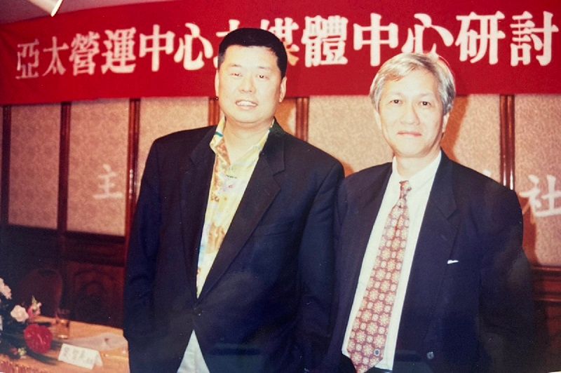 黎智英(左)與李怡(右)。(作者提供)