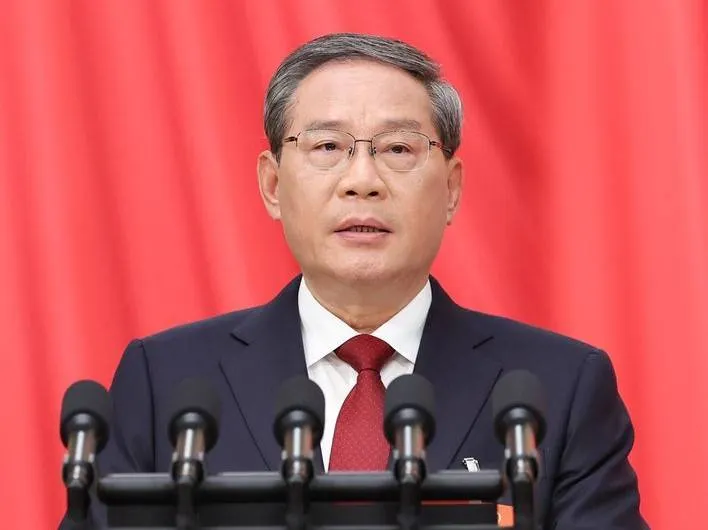 3月5日，十四屆全國人大四次會議開幕會在北京人民大會堂舉行，國務院總理李強作政府工作報告。（新華社）