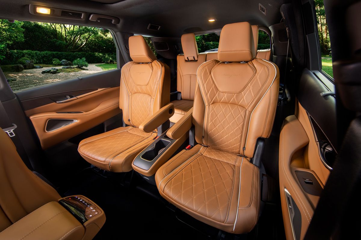 QX60三排七人座配置兼顧空間機能與乘坐舒適性，滿足家庭與多人出行需求。（INFINITI提供）