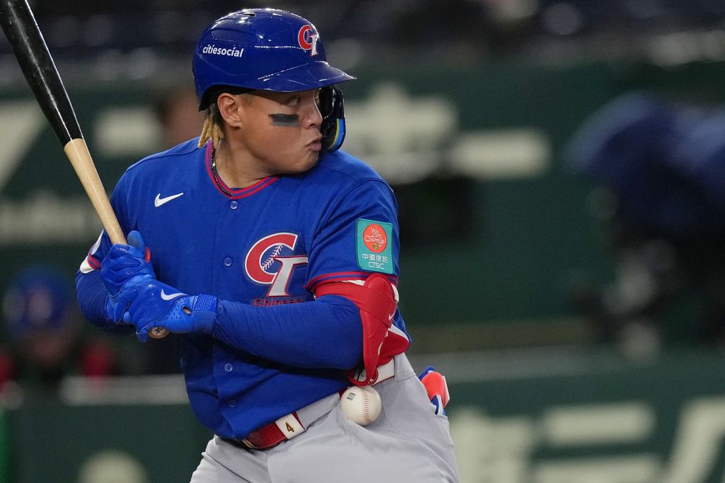 對戰捷克鎮守一壘的吉力吉撈・鞏冠。（美聯社）