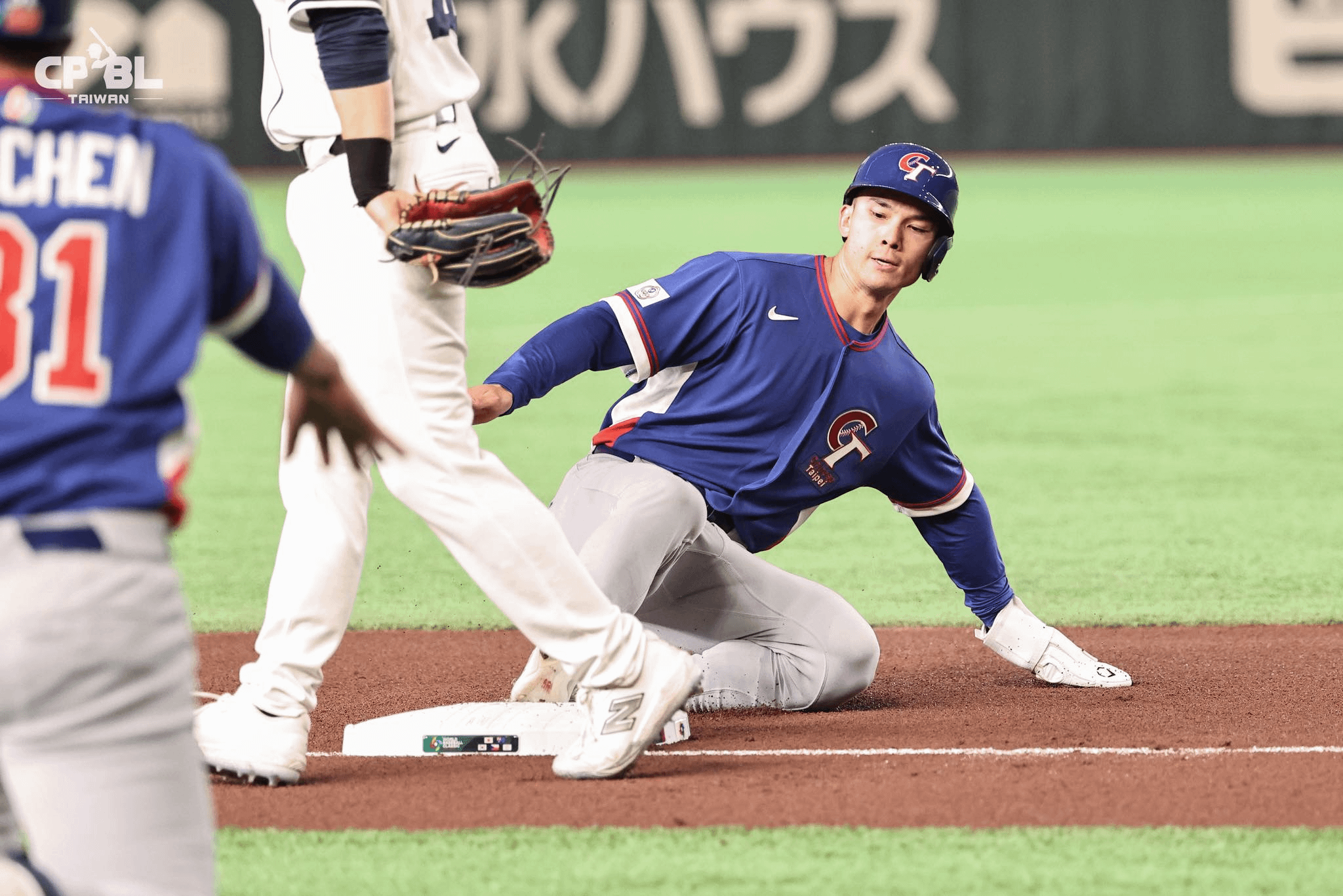 WBC世界經典棒球賽今（7）日迎來台捷大戰，比賽以台灣14:0擊敗捷克，為台灣奠定晉級8強關鍵。圖中投手為敲出台灣第一支「滿貫砲」的費爾柴德（Stuart Fairchild）。 （圖／中華職棒提供